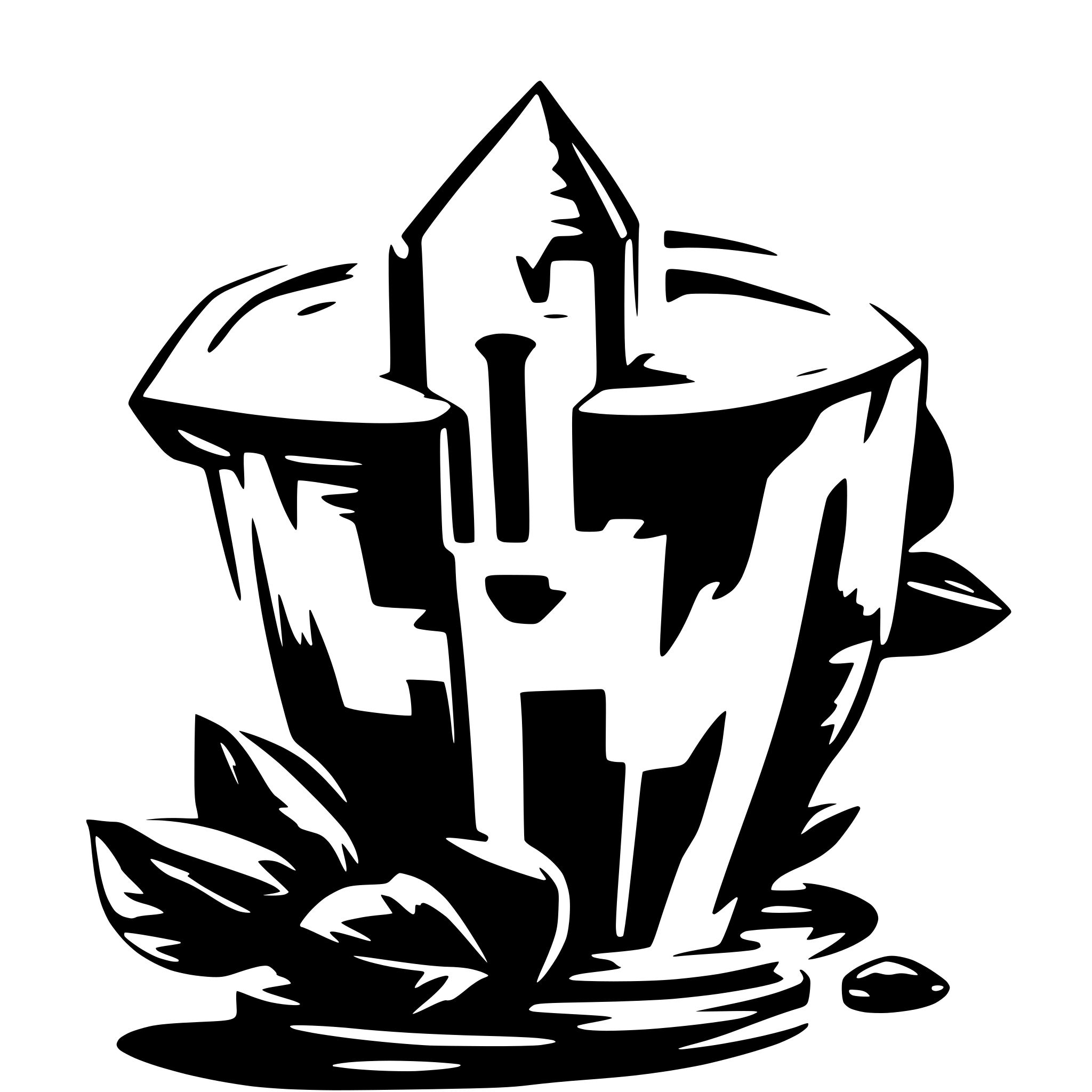 AI-generated SVG of 'меч топор мешок зелья'