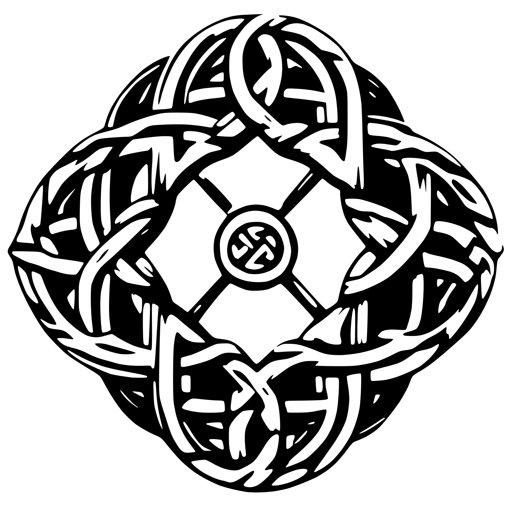 AI-generated SVG of 'celtic circle knot'