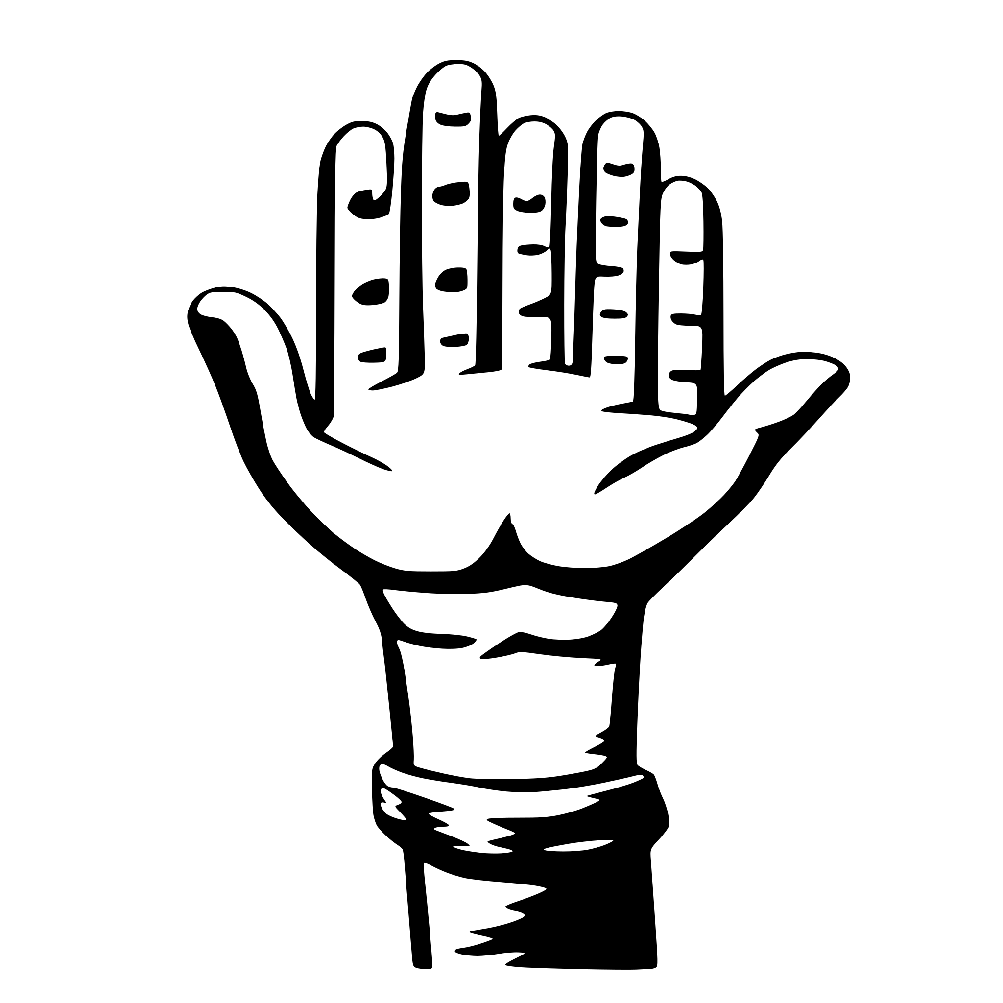 AI-generated SVG of a childs holdig hands