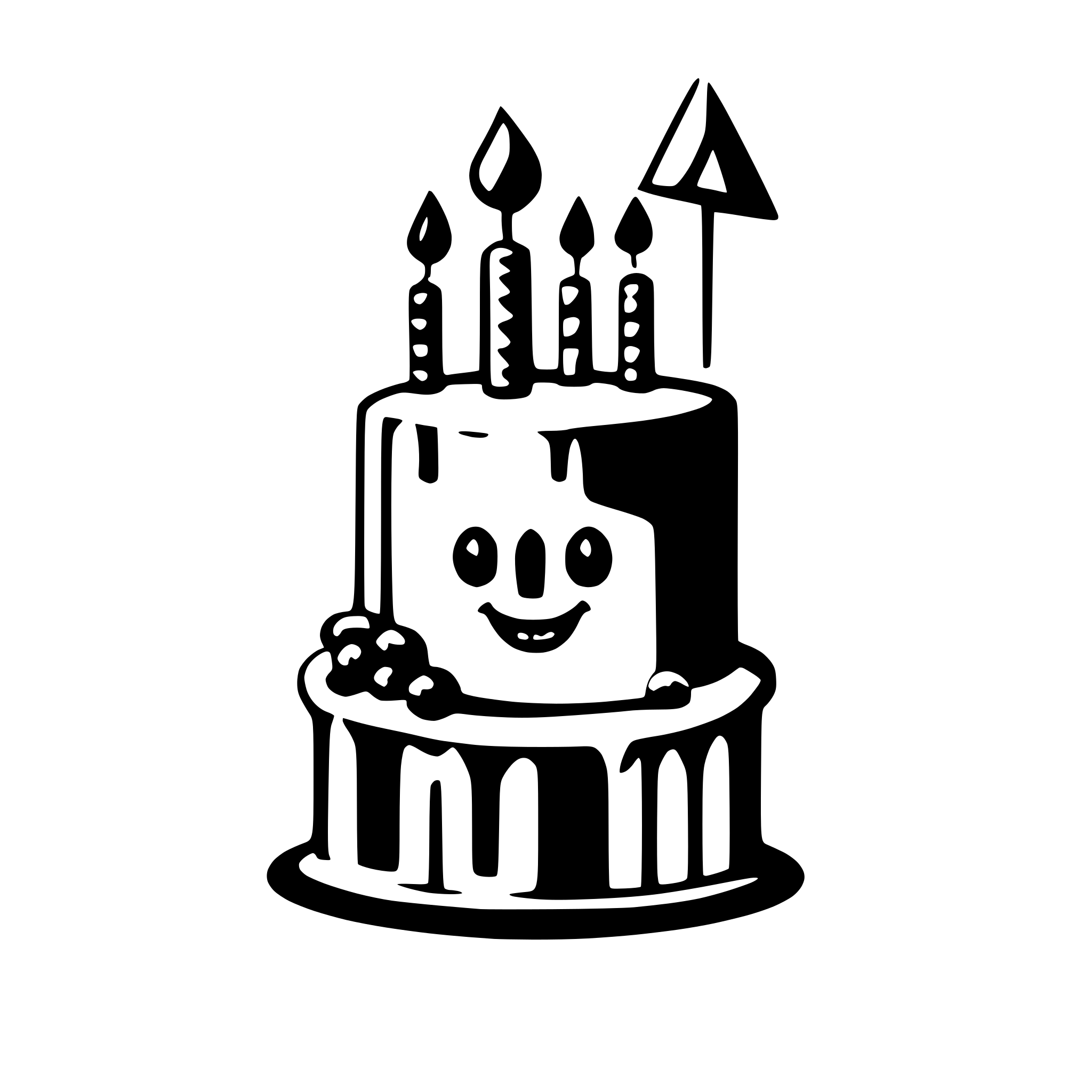 AI-generated SVG of a Happy Birthday writing