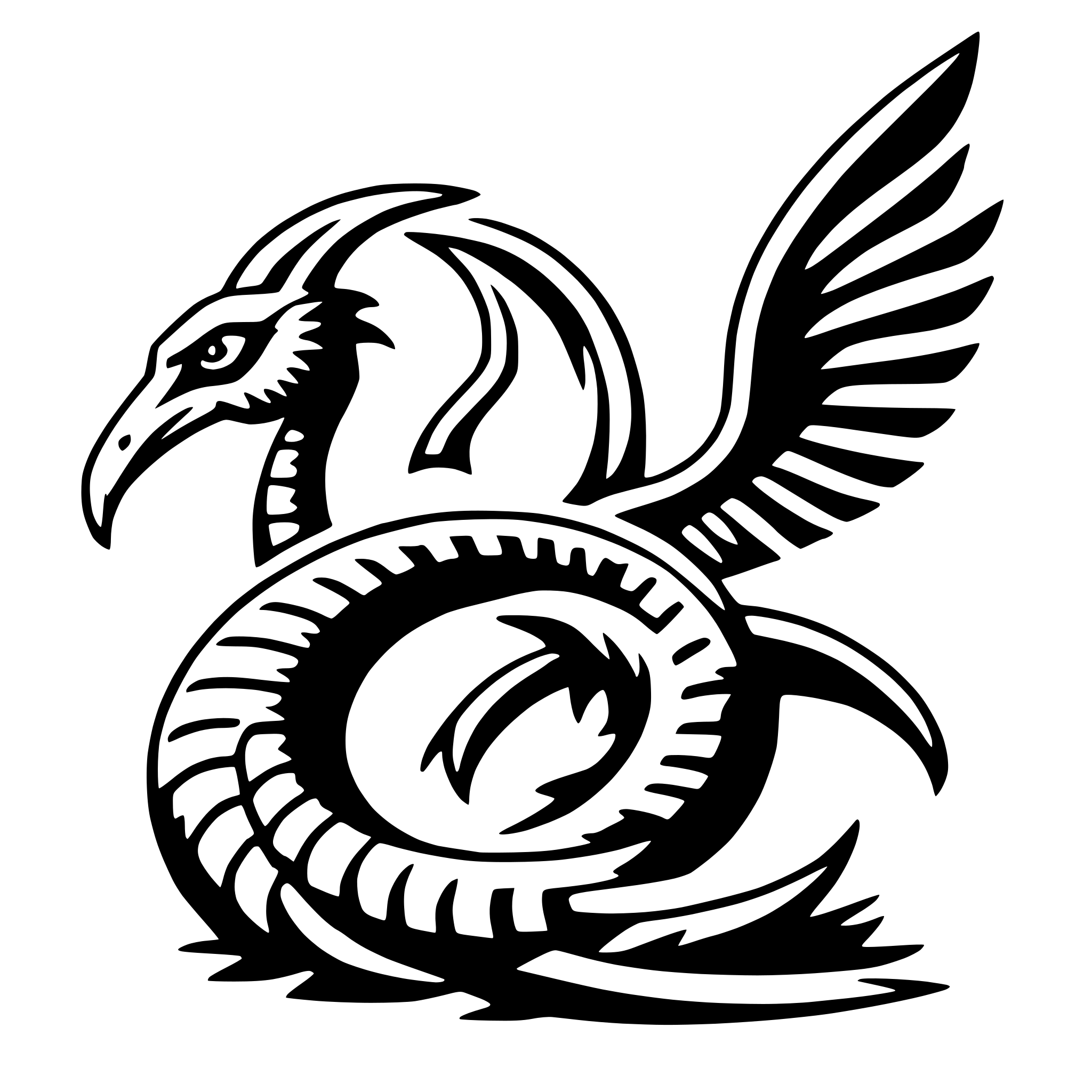 AI-generated SVG of 'tiamat'