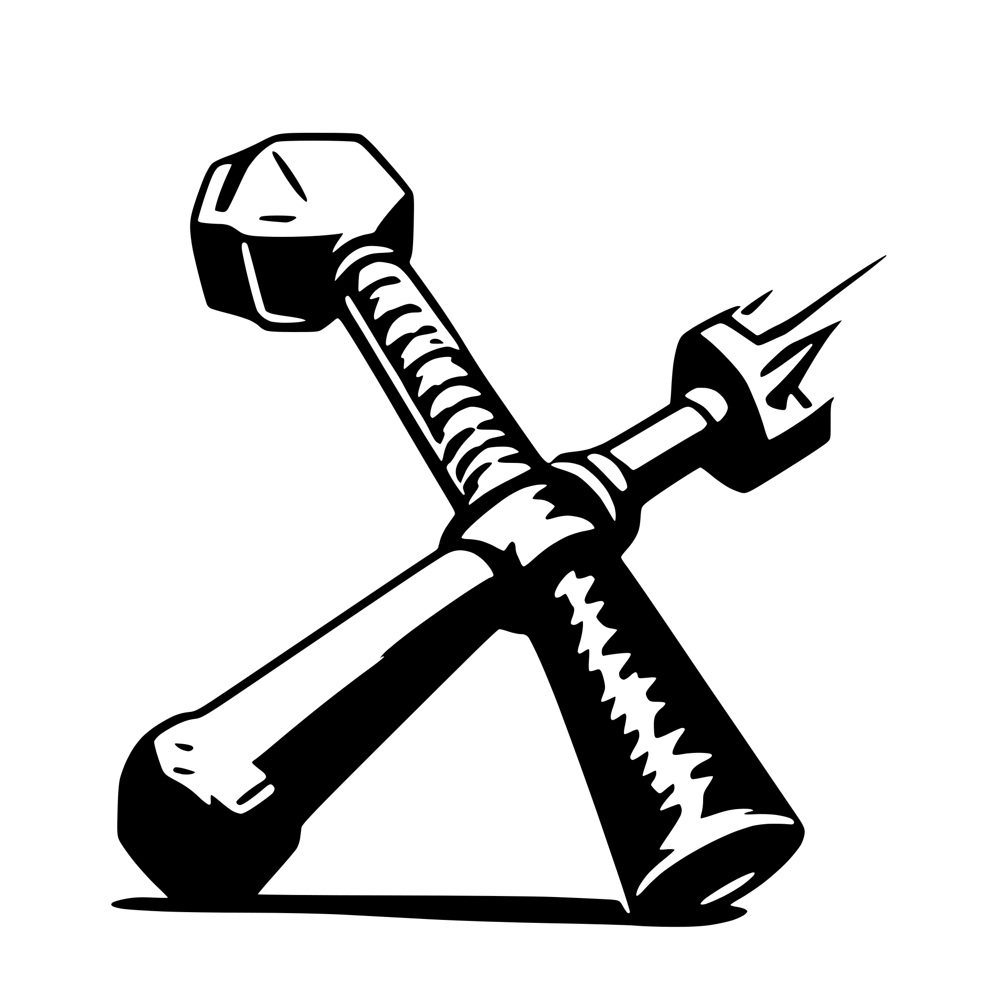 AI-generated SVG of 'dead blow hammer'