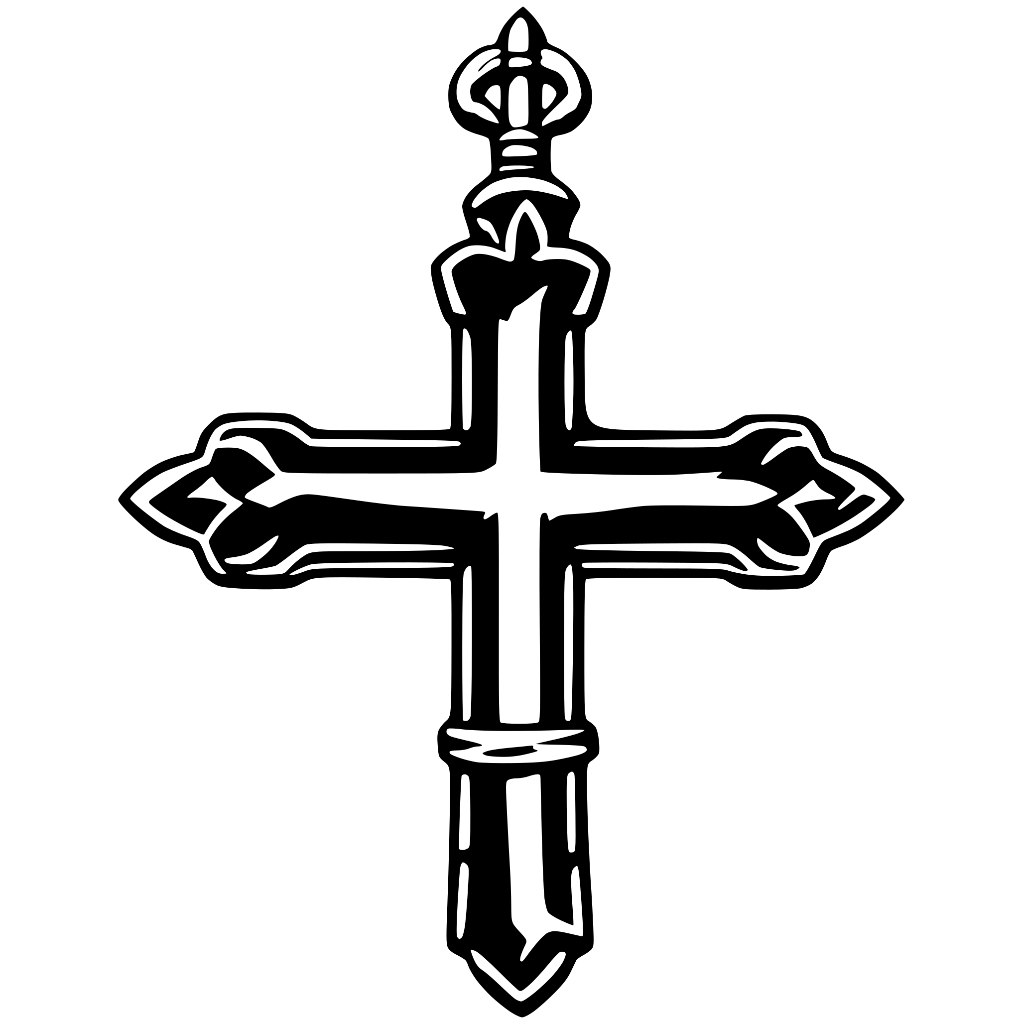 AI-generated SVG of 'catholic cross necklace jewelery'