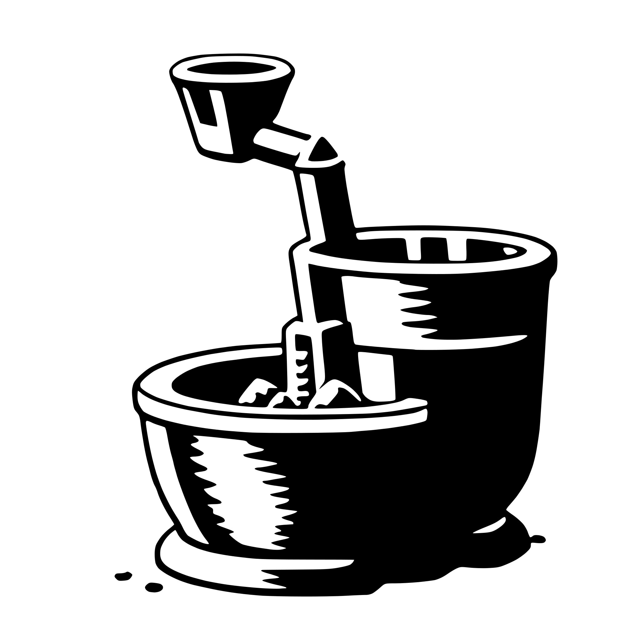 AI-generated SVG of a mortar