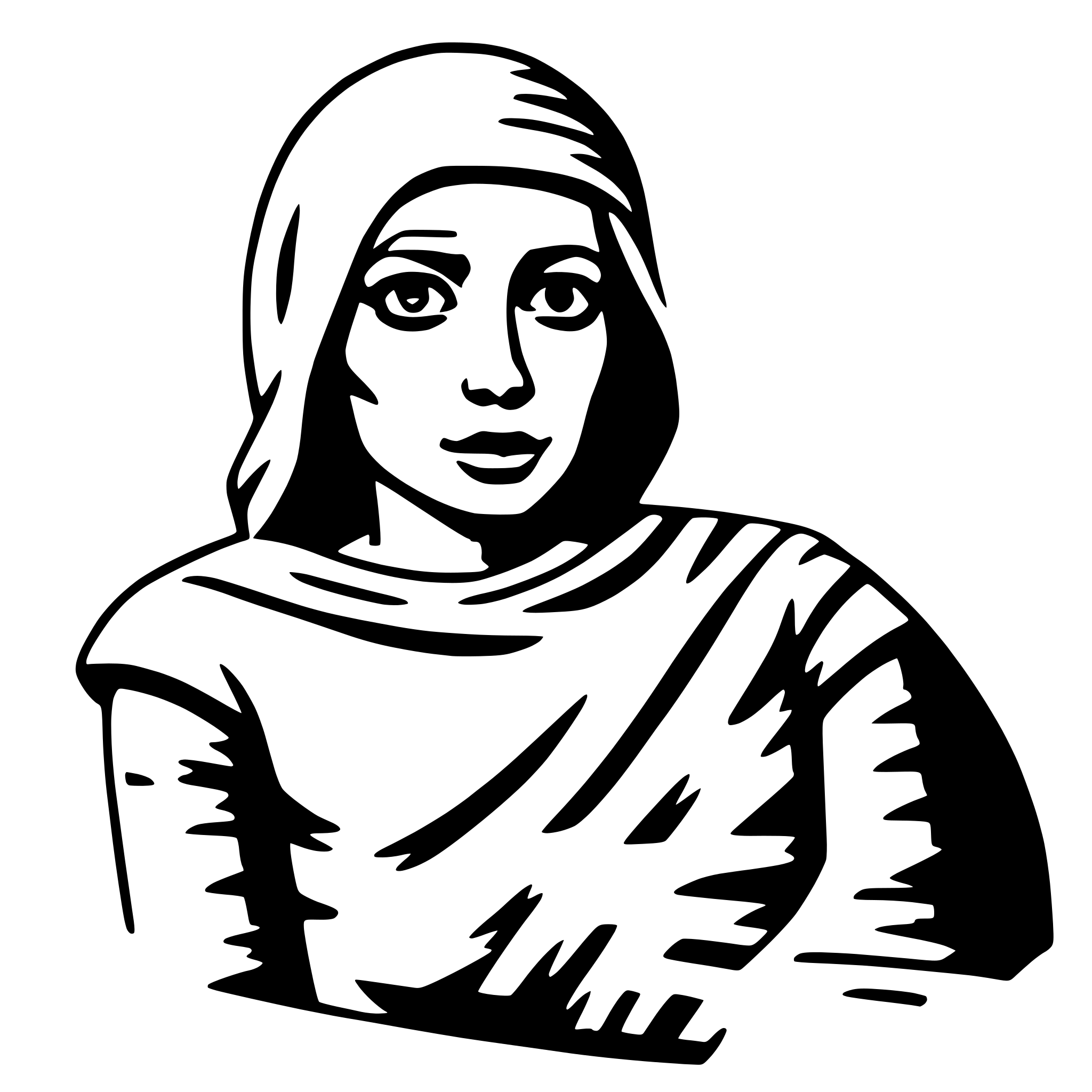 AI-generated SVG of a mummy