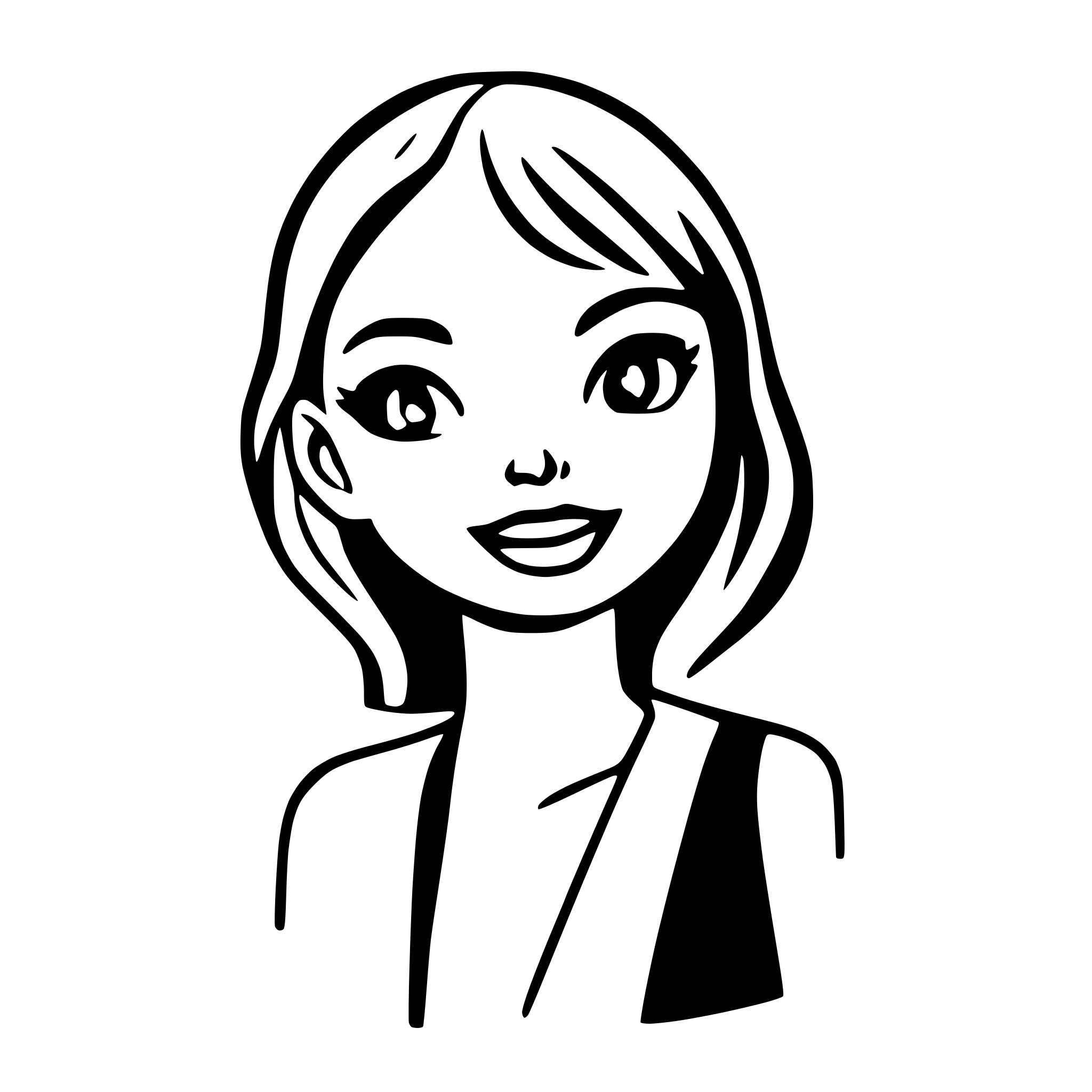 AI-generated SVG of 'bulterier outline'