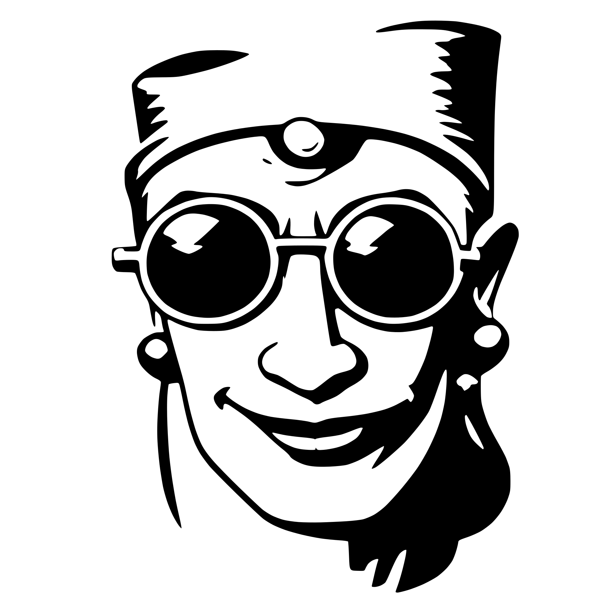 AI-generated SVG of a disney genie wearing sunglasses