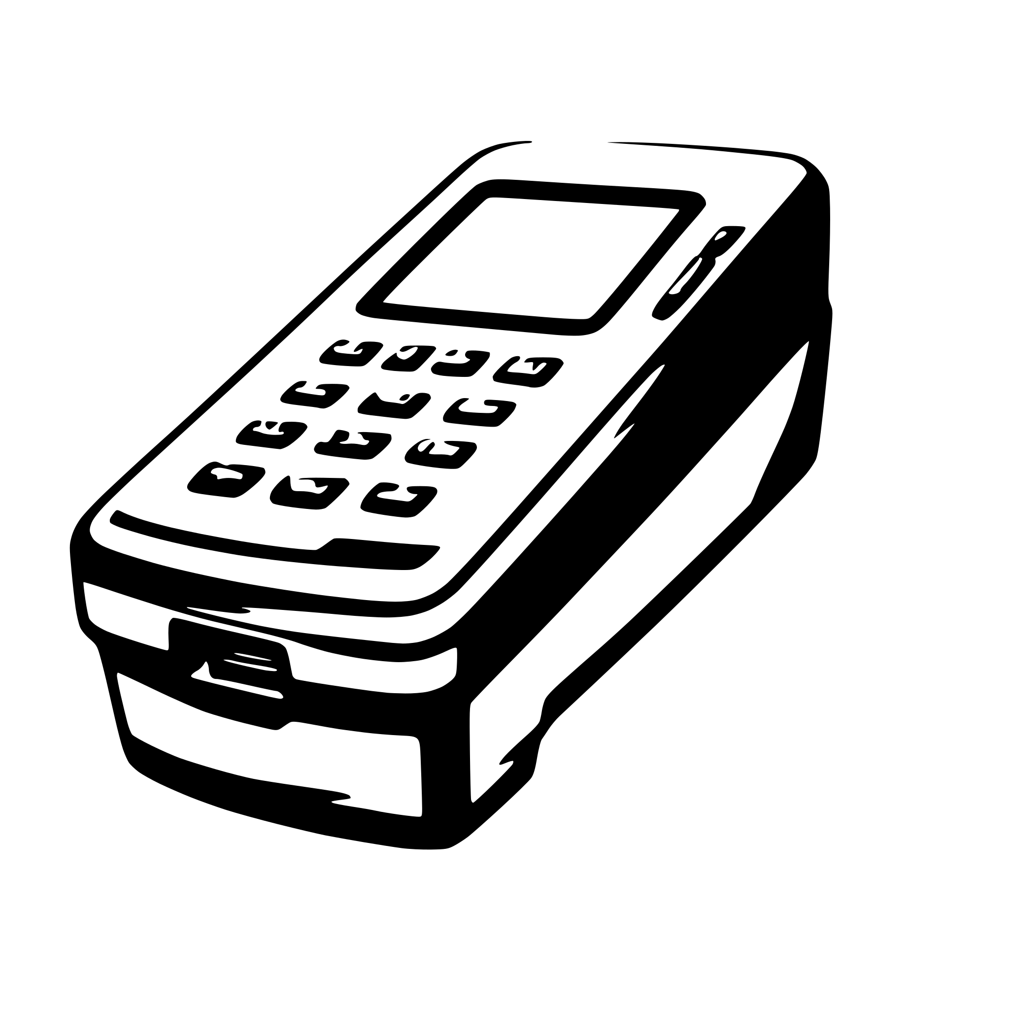AI-generated SVG of a A sleek, modern credit card machine with a digital screen, designed with advanced encryption features. AI-generated SVG of a A sleek, modern credit card machine with a digital screen, designed with advanced encryption features.