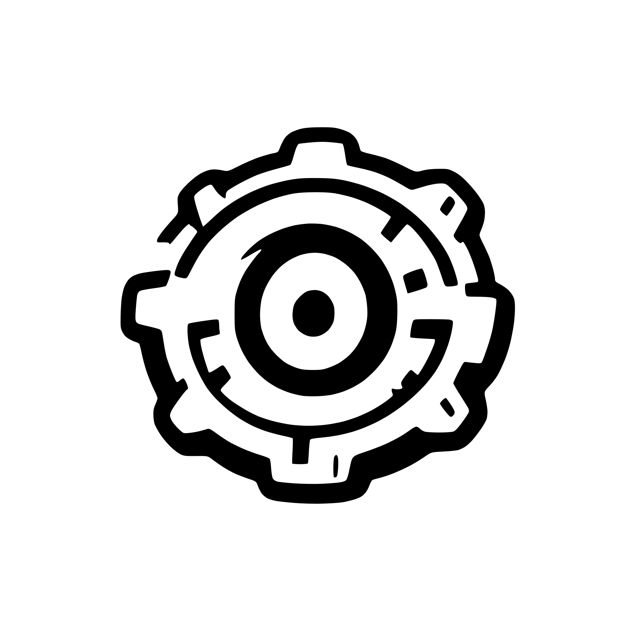 AI-generated SVG of 'minimalistic 2d gear icon'