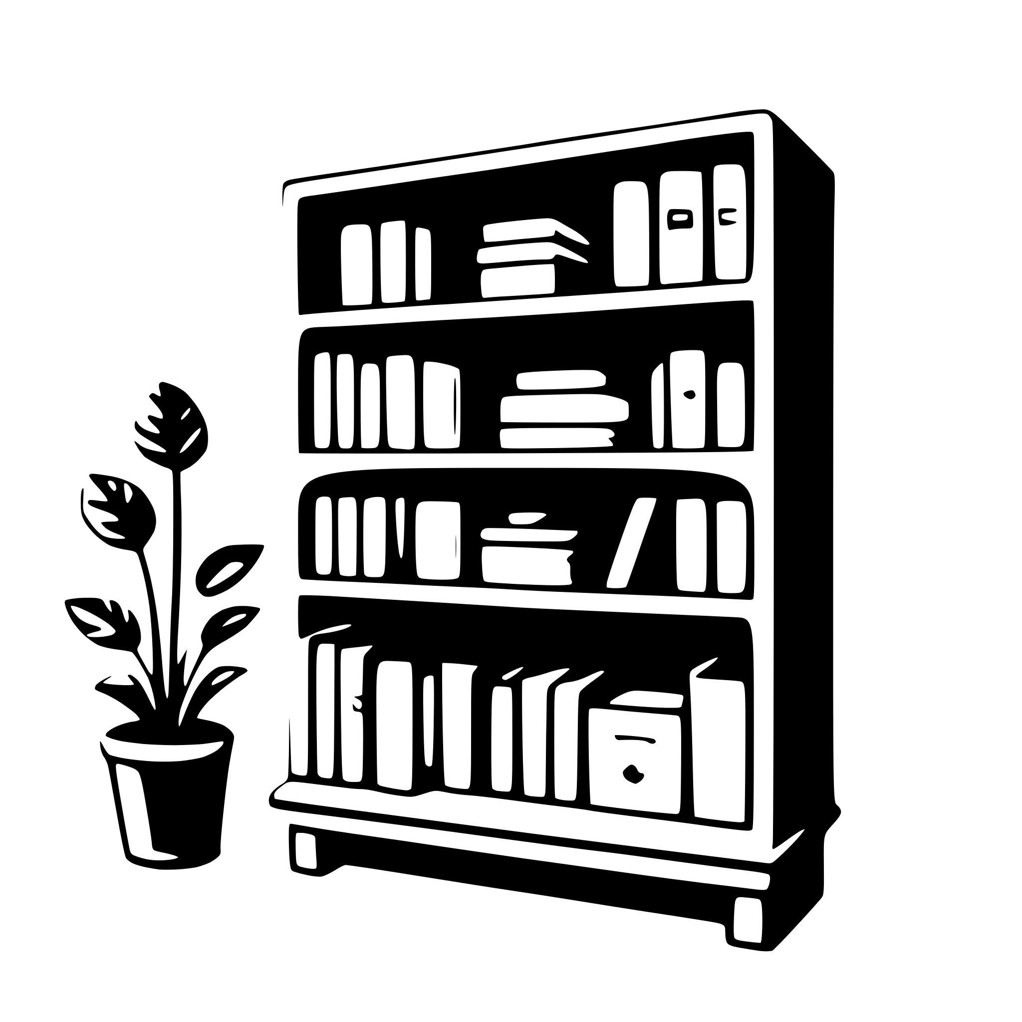 AI-generated SVG of 'bookcase'