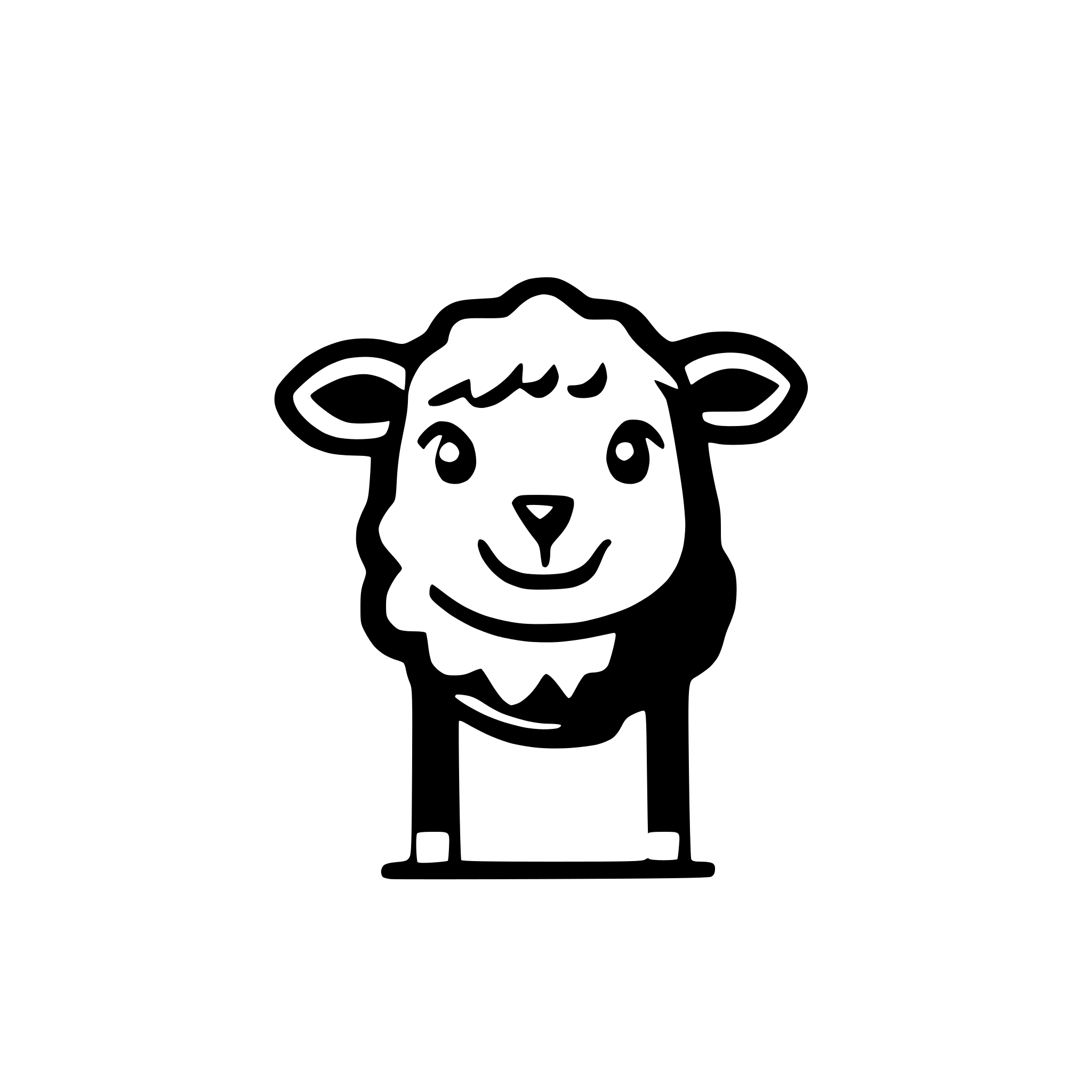 AI-generated SVG of a create a picture of a small sheep seen from the front, with a strawberry instead of a woolly back