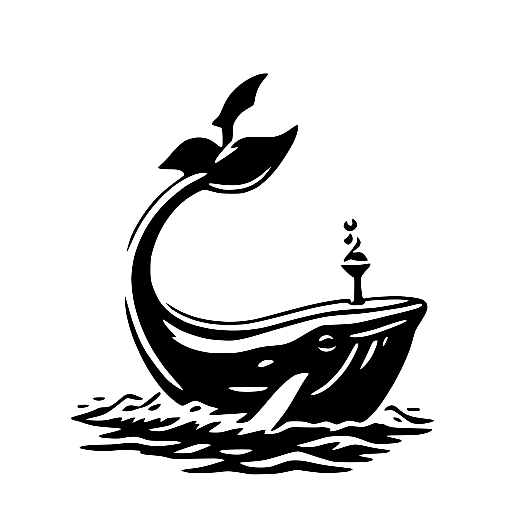 AI-generated SVG of 'whale with spout'