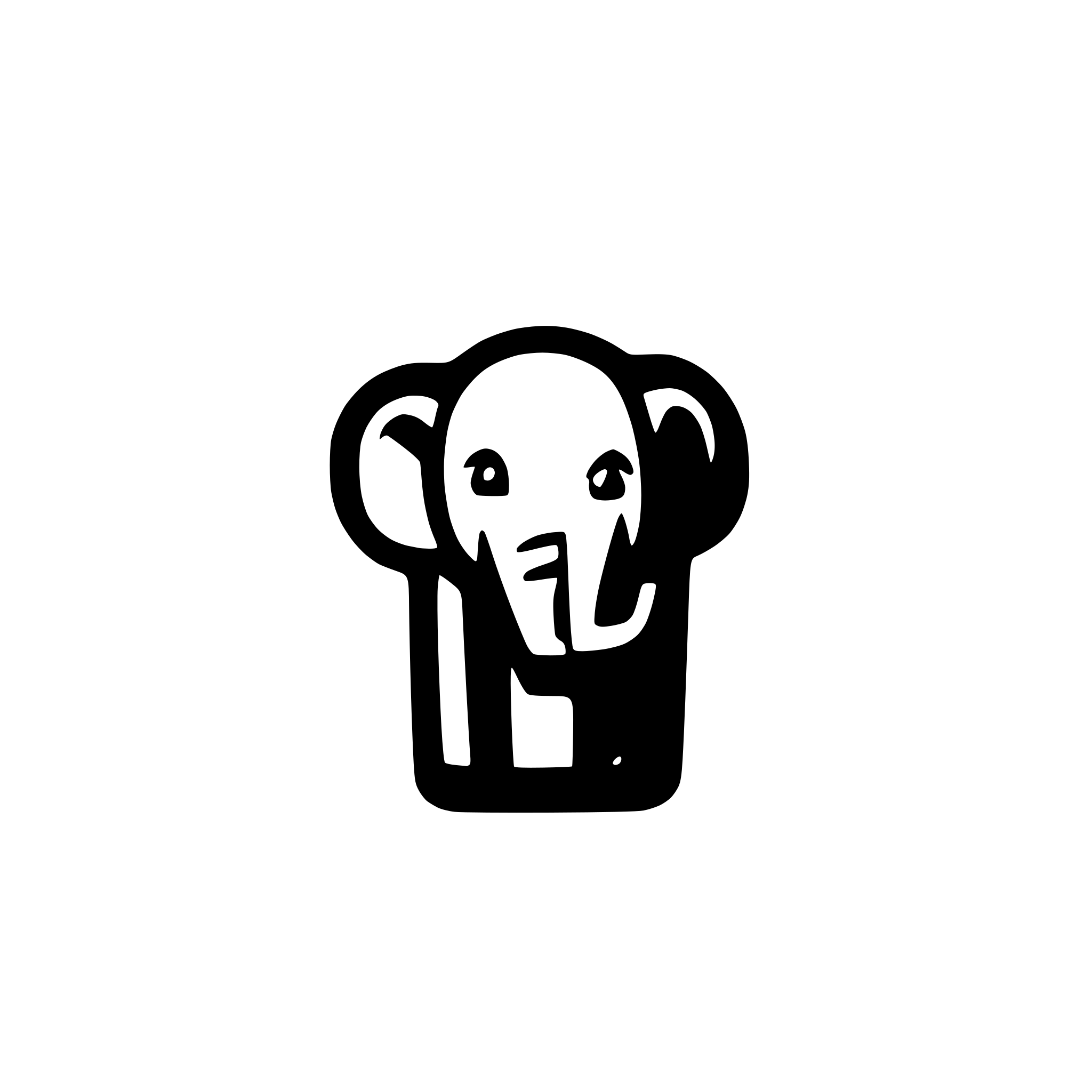 AI-generated SVG of a elephant