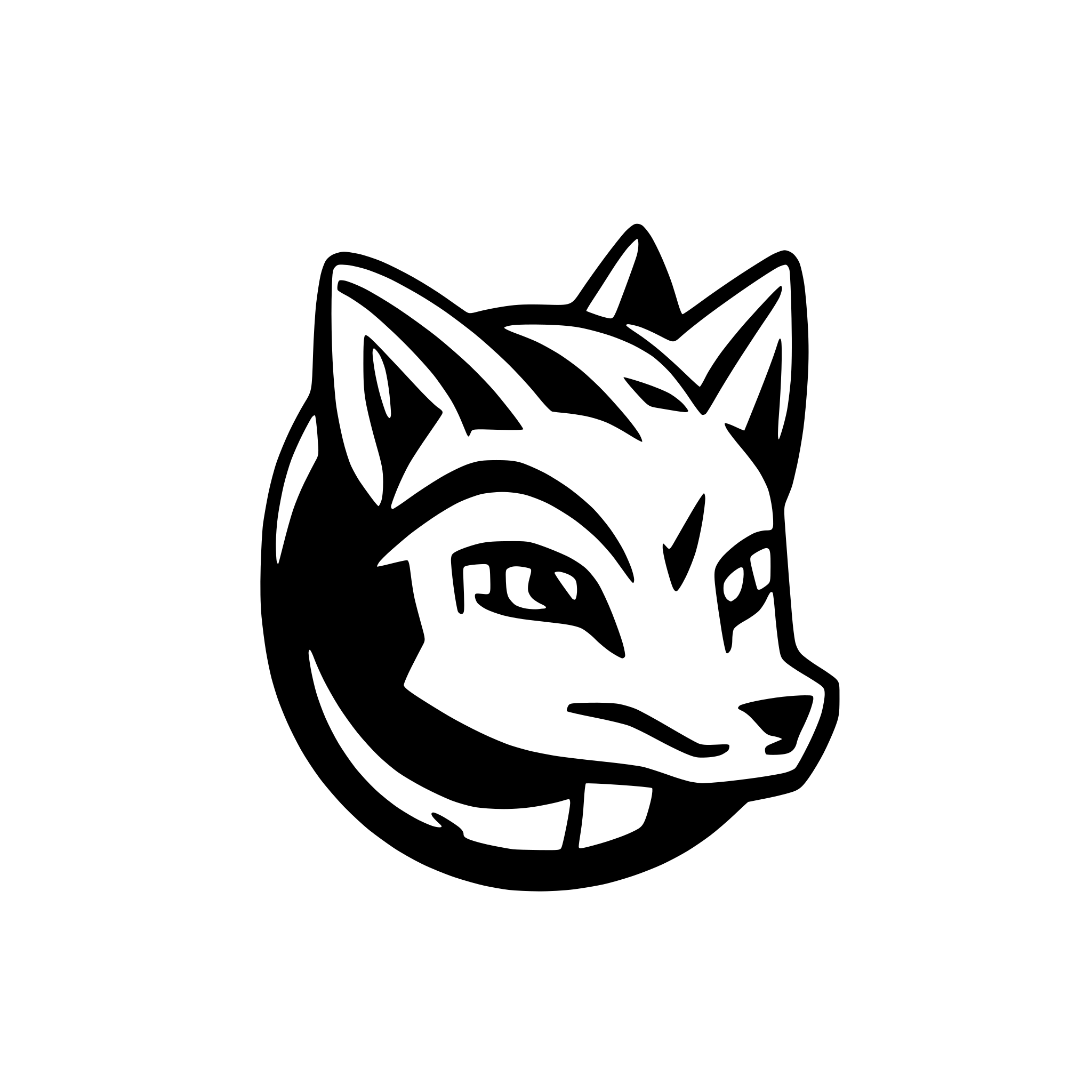 AI-generated SVG of 'fox head male money'