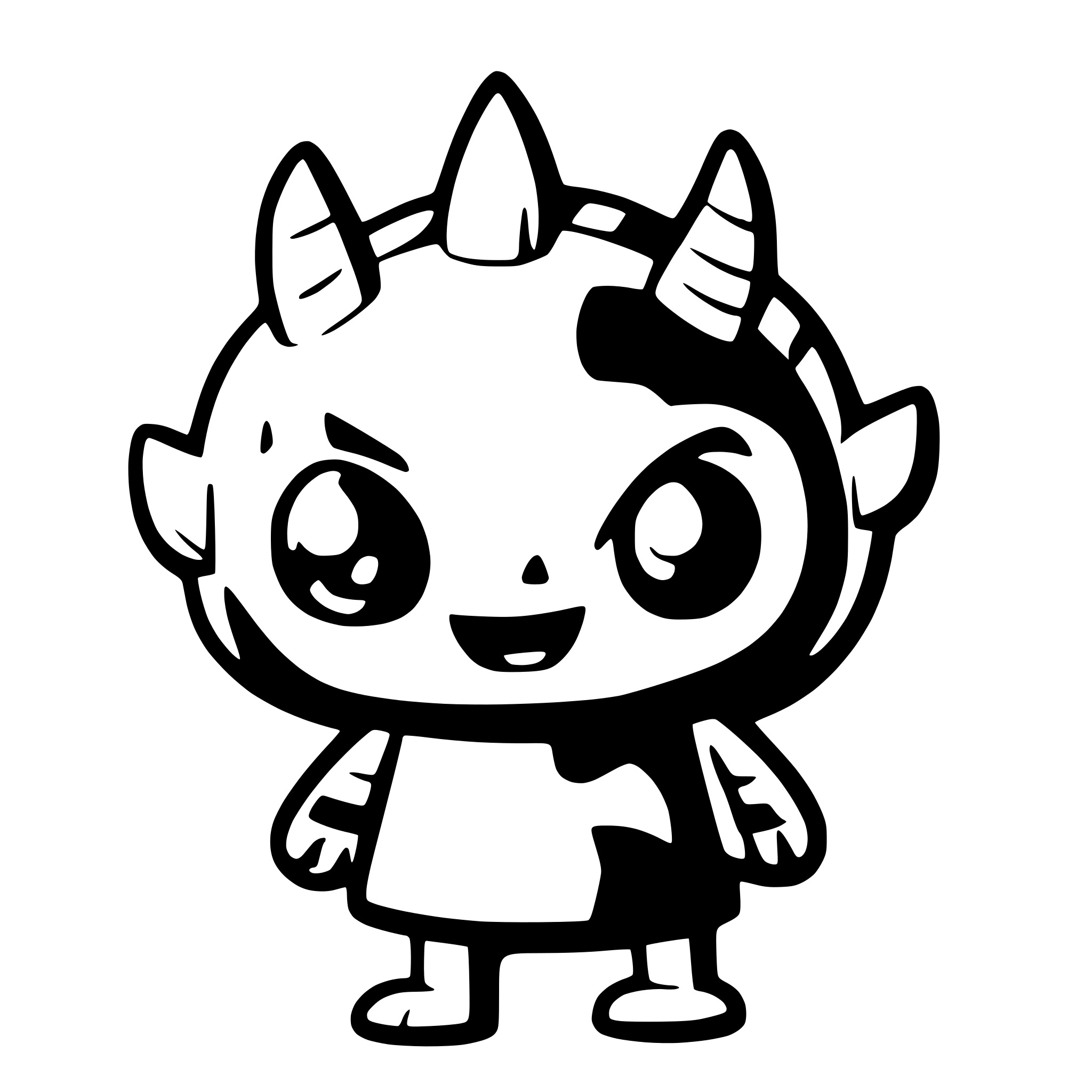 AI-generated SVG of a monster