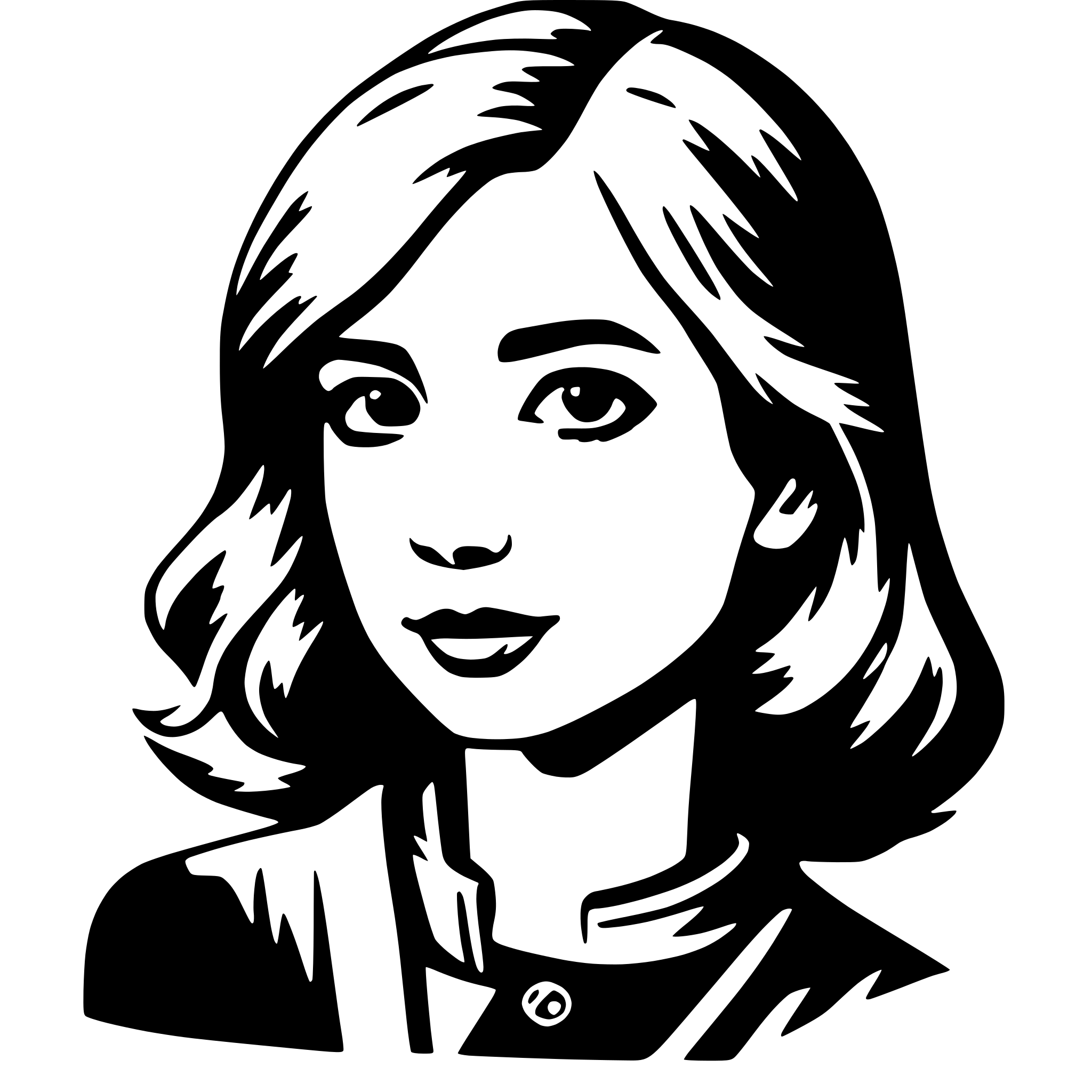 AI-generated SVG of 'girl'