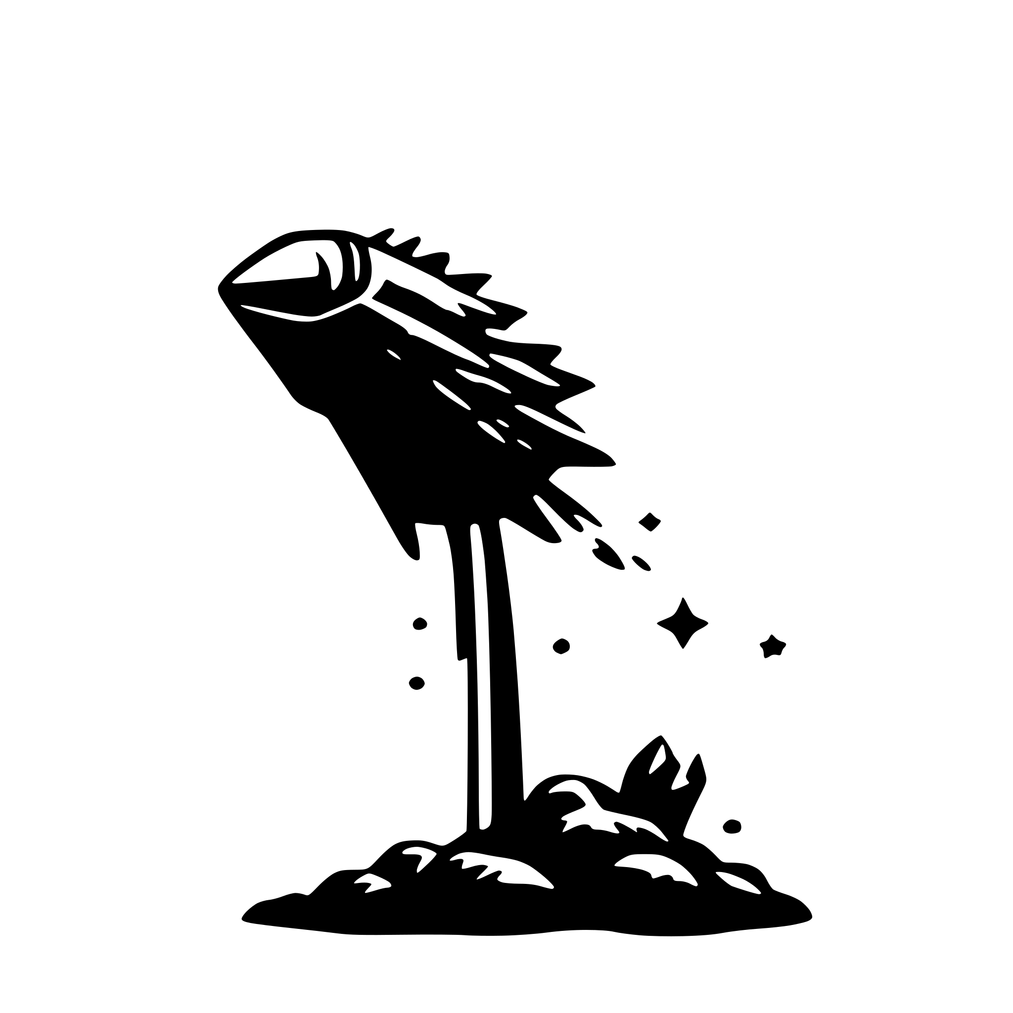 AI-generated SVG of a comet flat