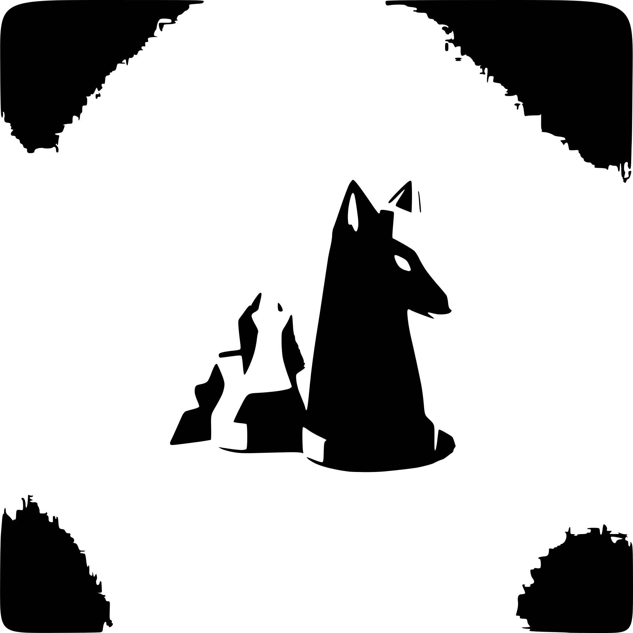 AI-generated SVG of 'Fox, chess  figure'