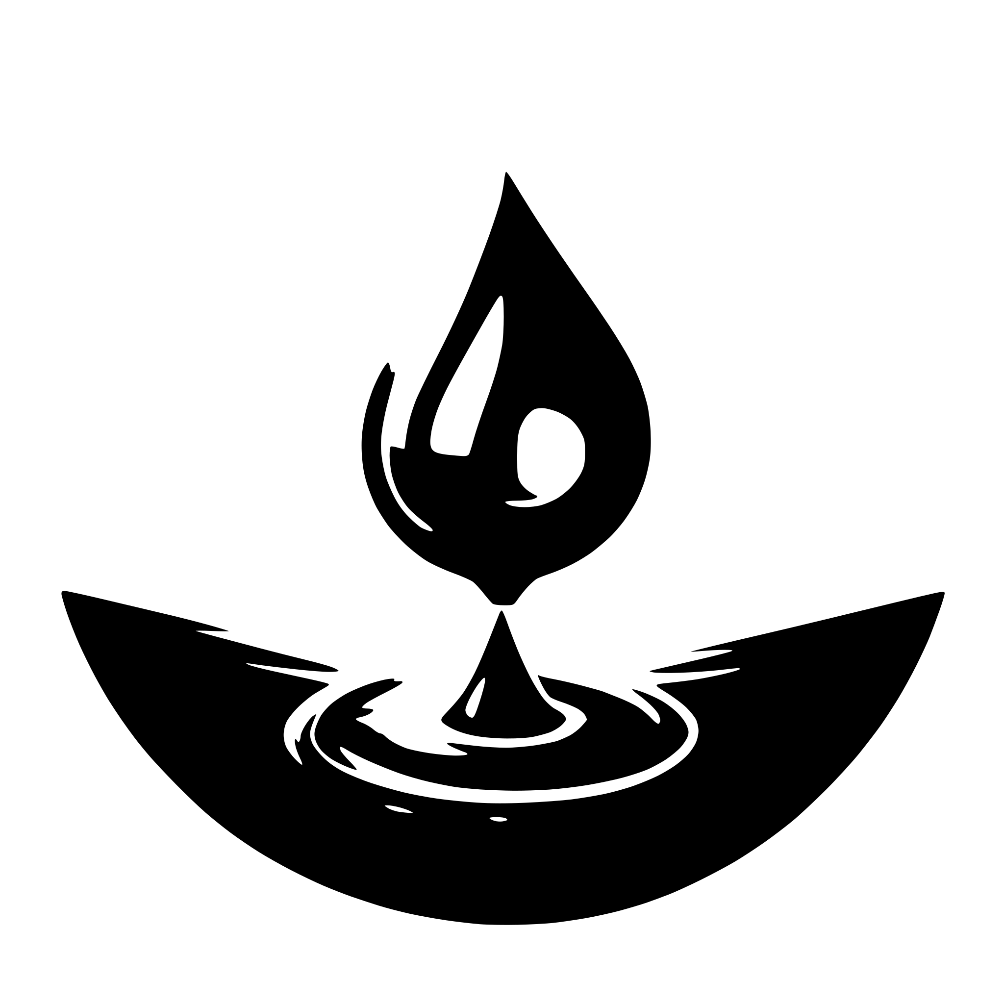 AI-generated SVG of 'a simple water droplet'