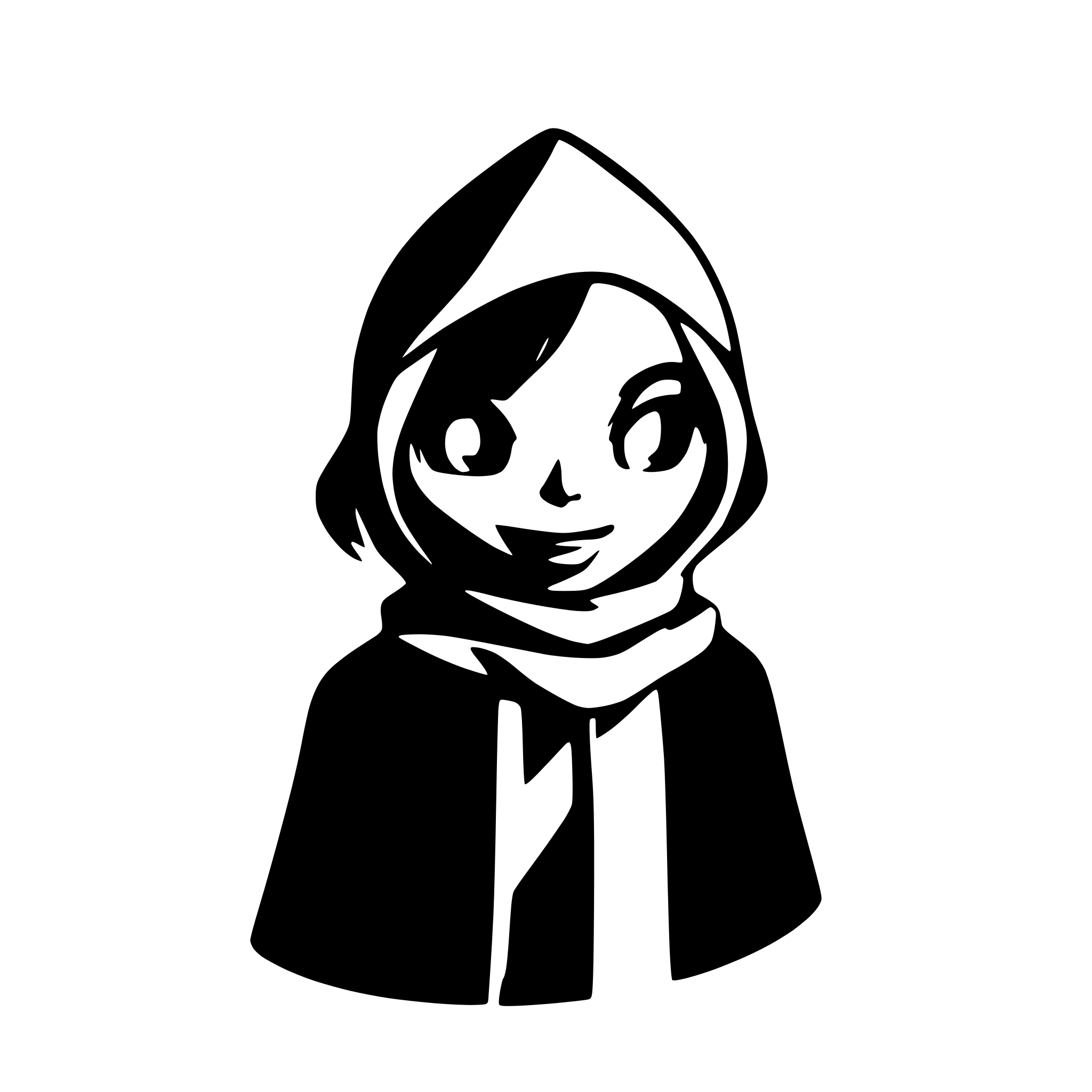 AI-generated SVG of a caspar the ghost