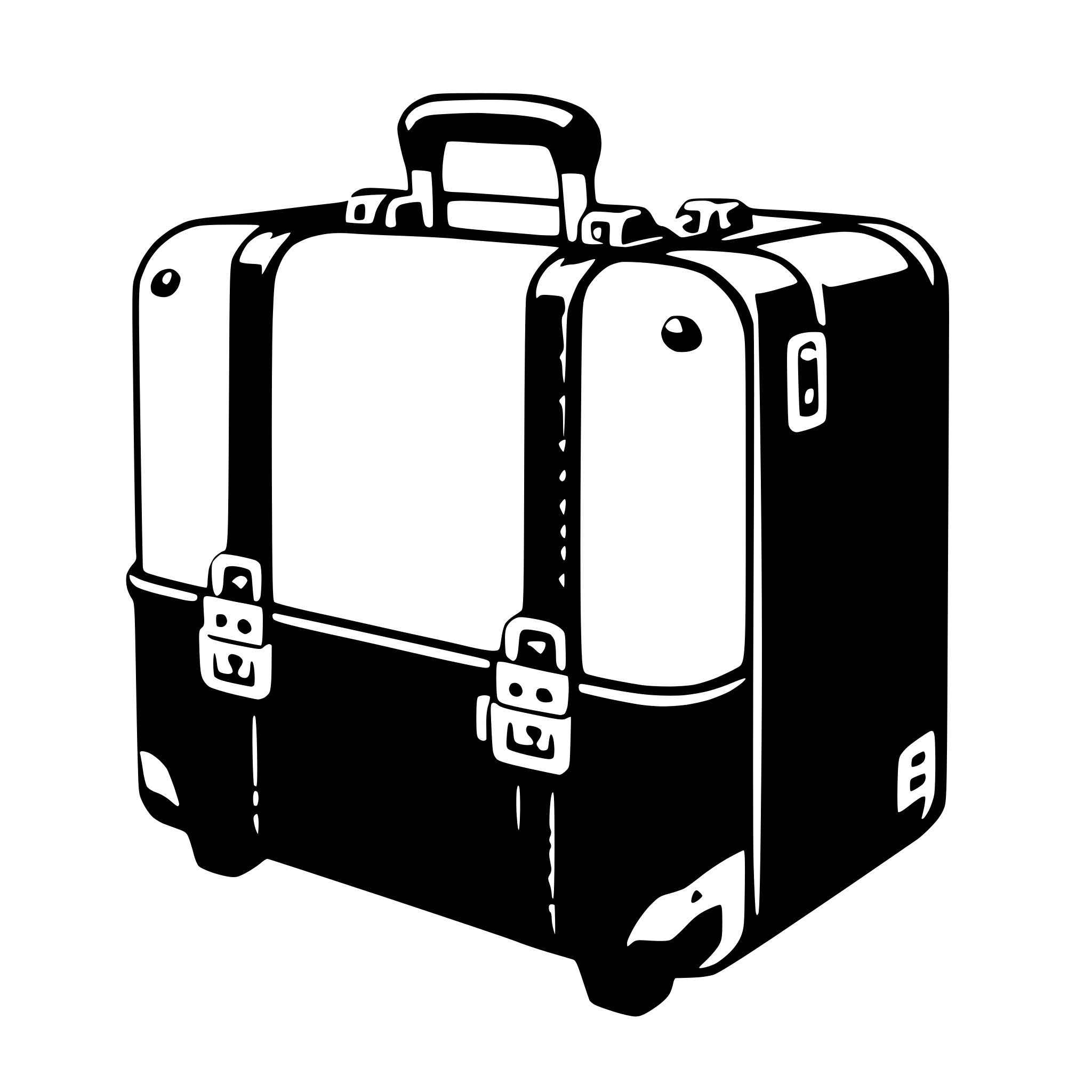 AI-generated SVG of 'suitcase'