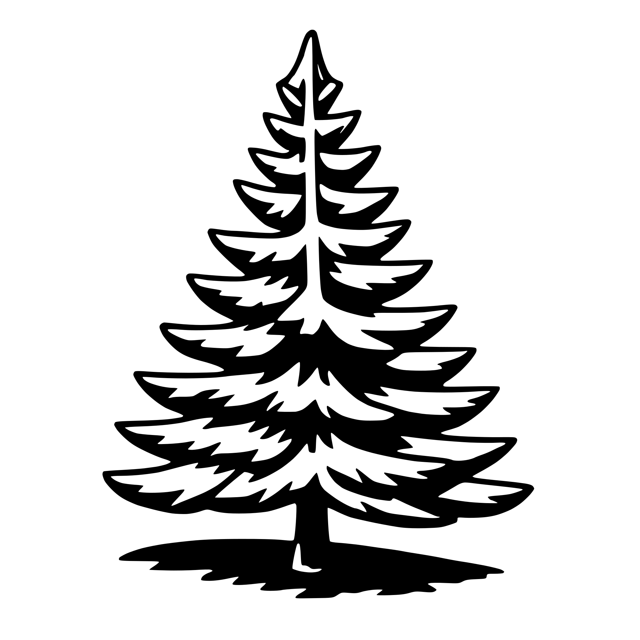 AI-generated SVG of a fir tree