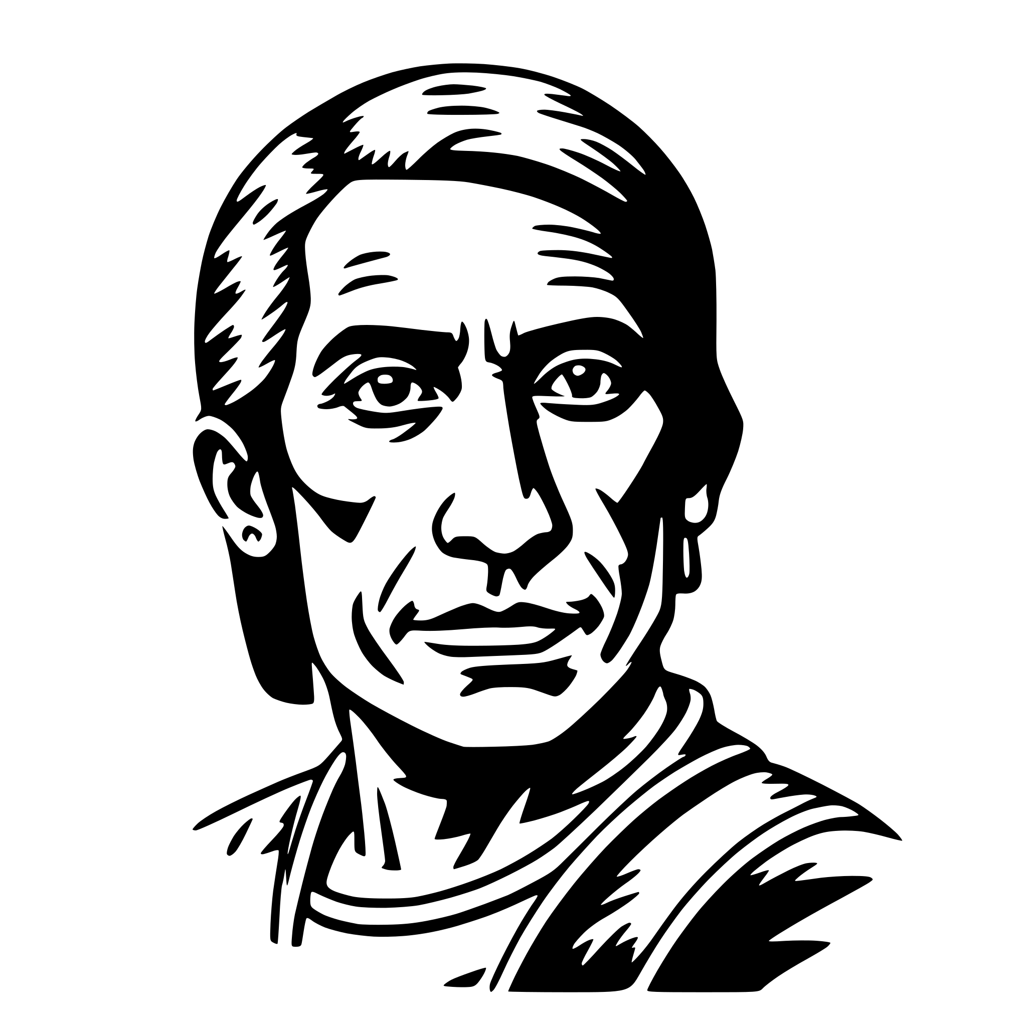 AI-generated SVG of a māui-tikitiki