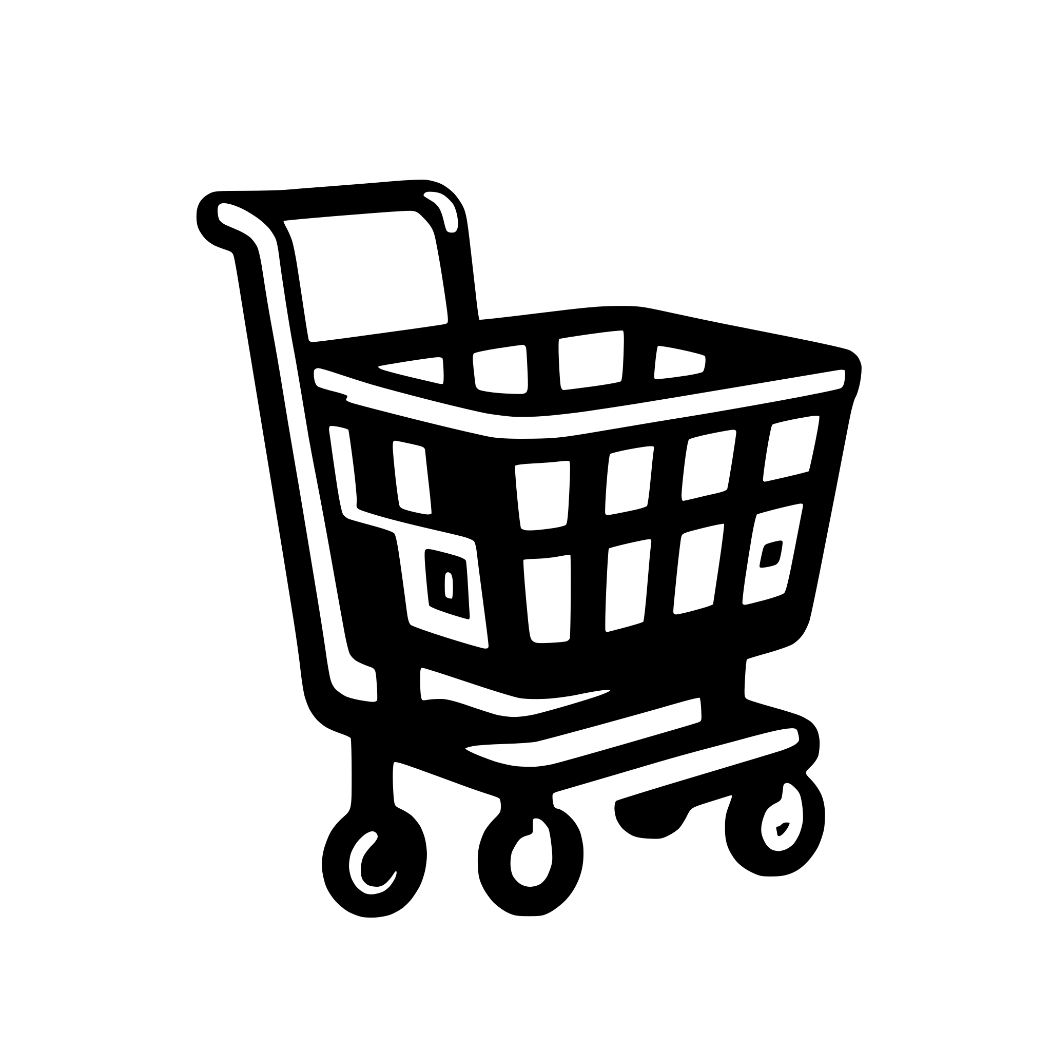 AI-generated SVG of 'shopping cart clear'