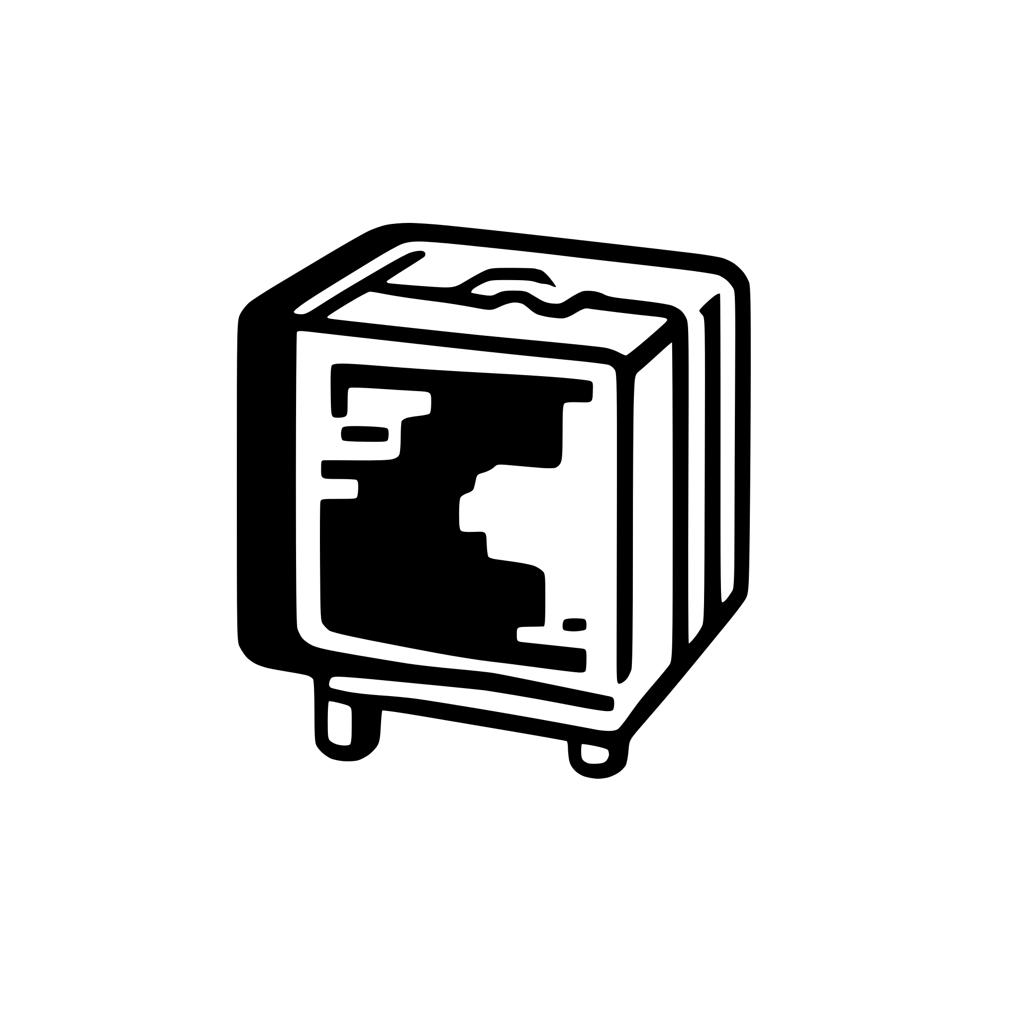 AI-generated SVG of a simple freezer icon#