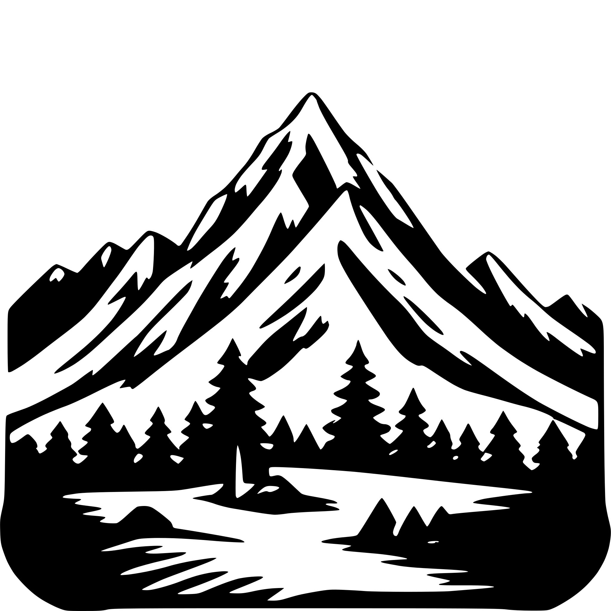 AI-generated SVG of 'tribal mountain minimalist'