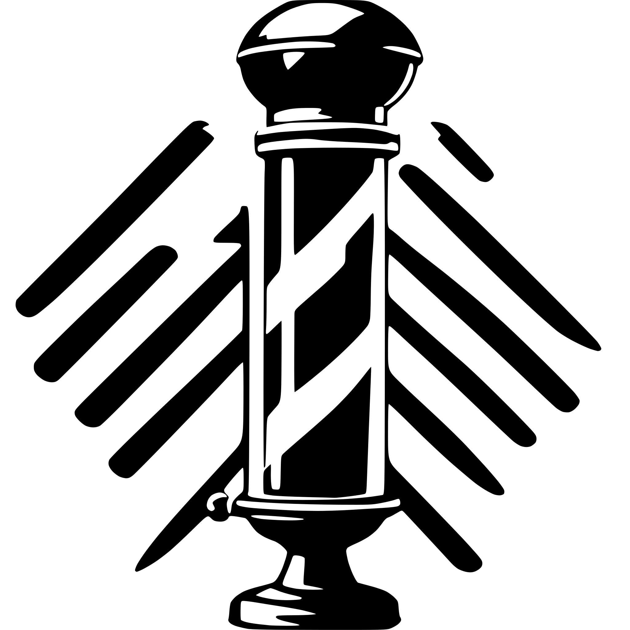 AI-generated SVG of a barber pole