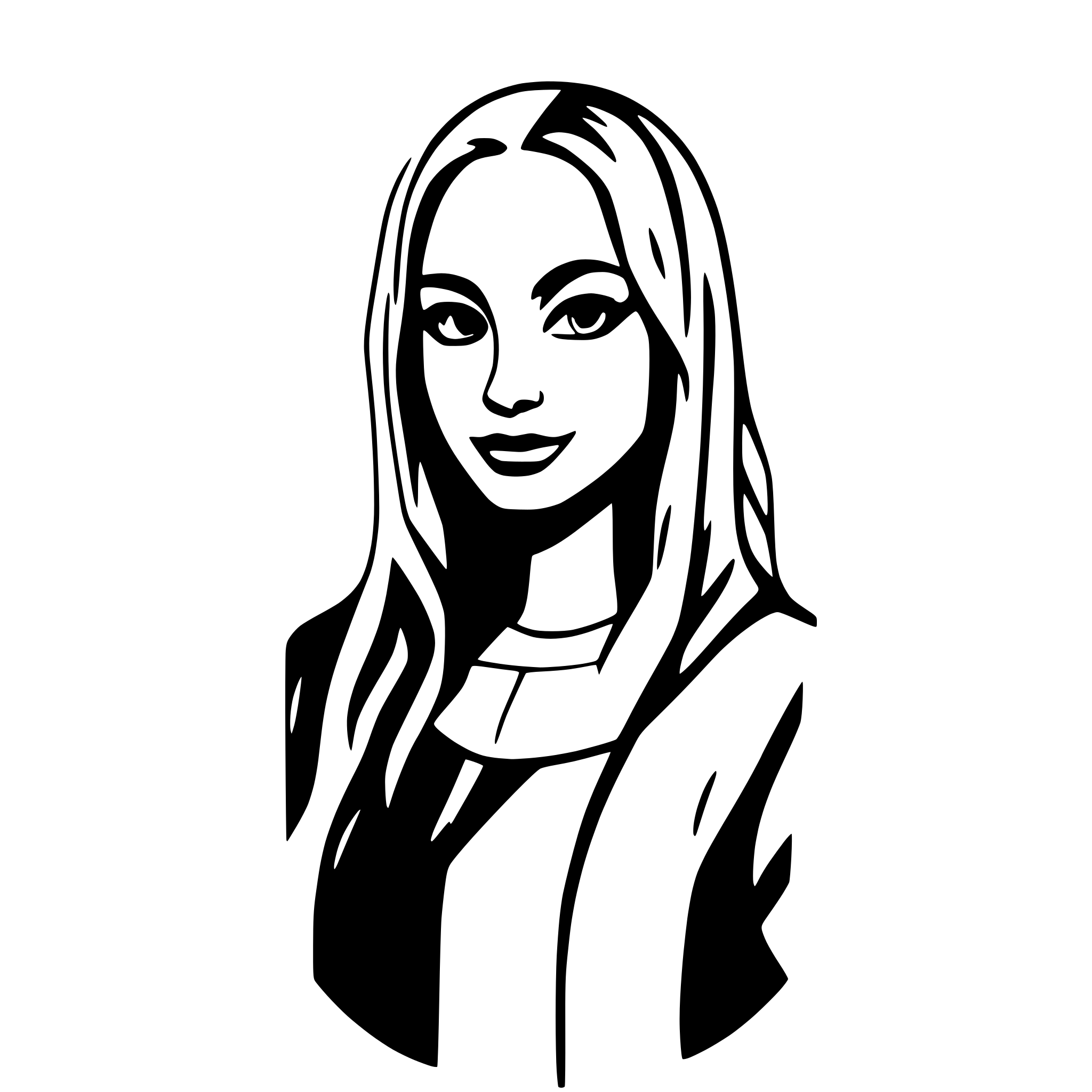AI-generated SVG of 'portrait of Mona Lisa'