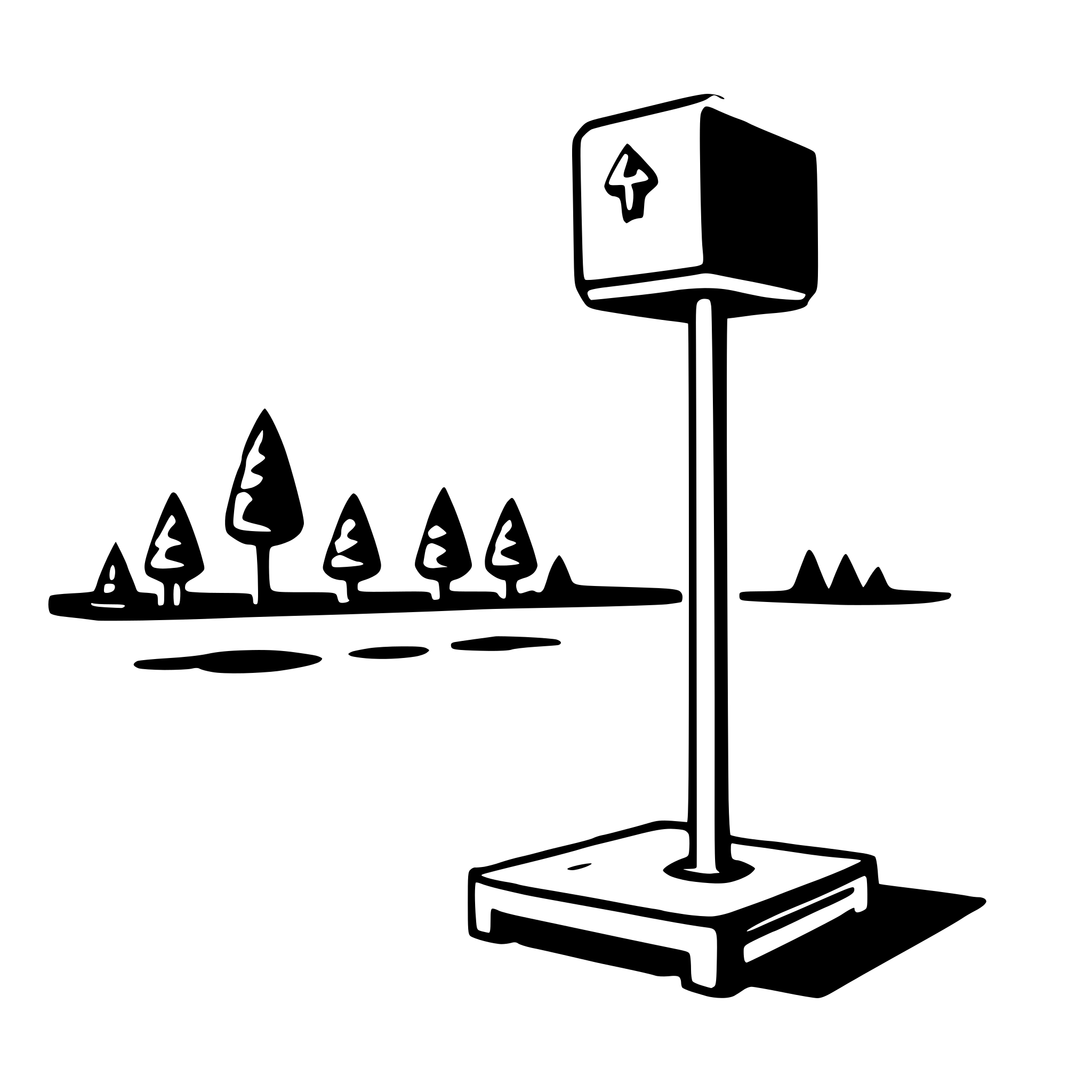 AI-generated SVG of a stand