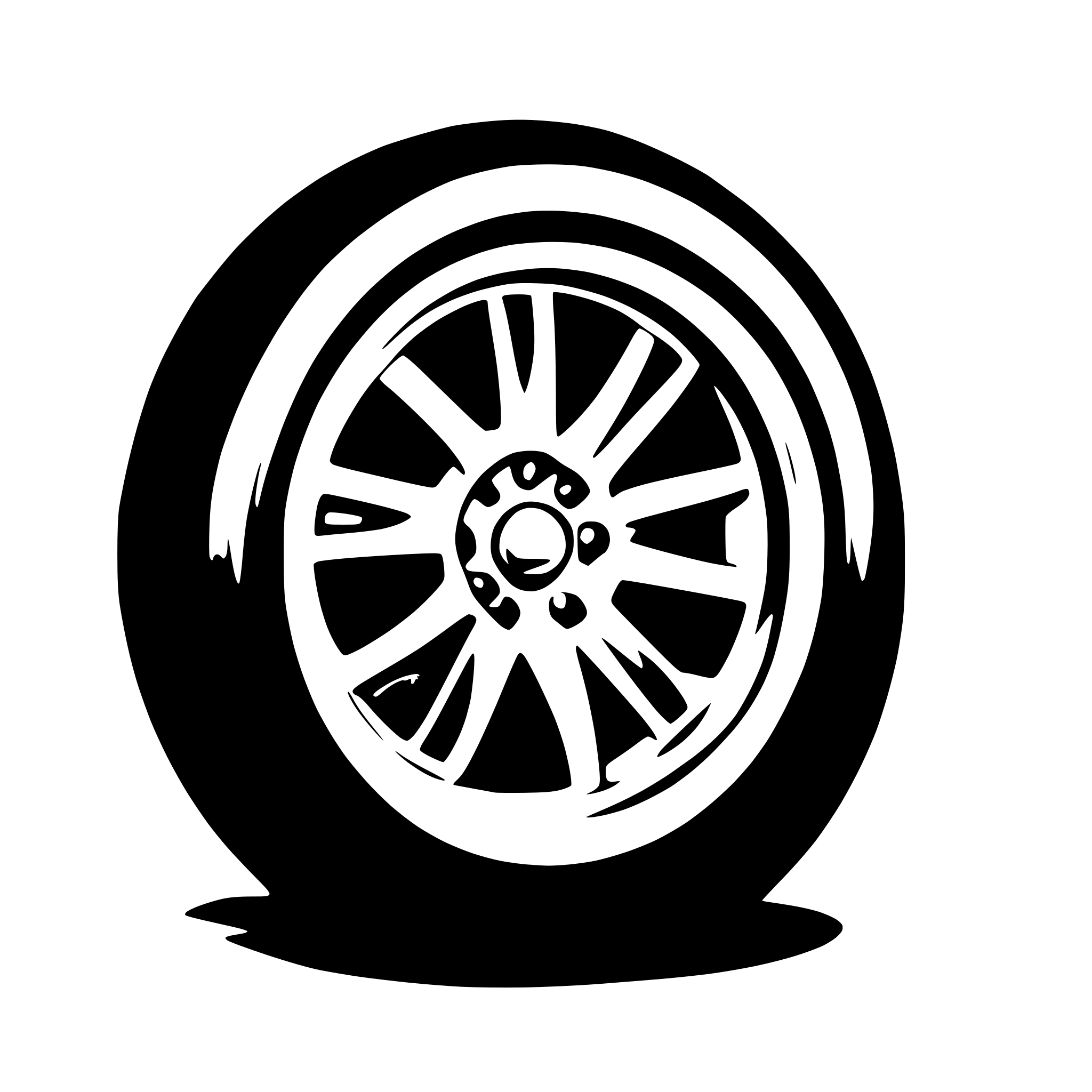 AI-generated SVG of 'bbs wheel with tire'