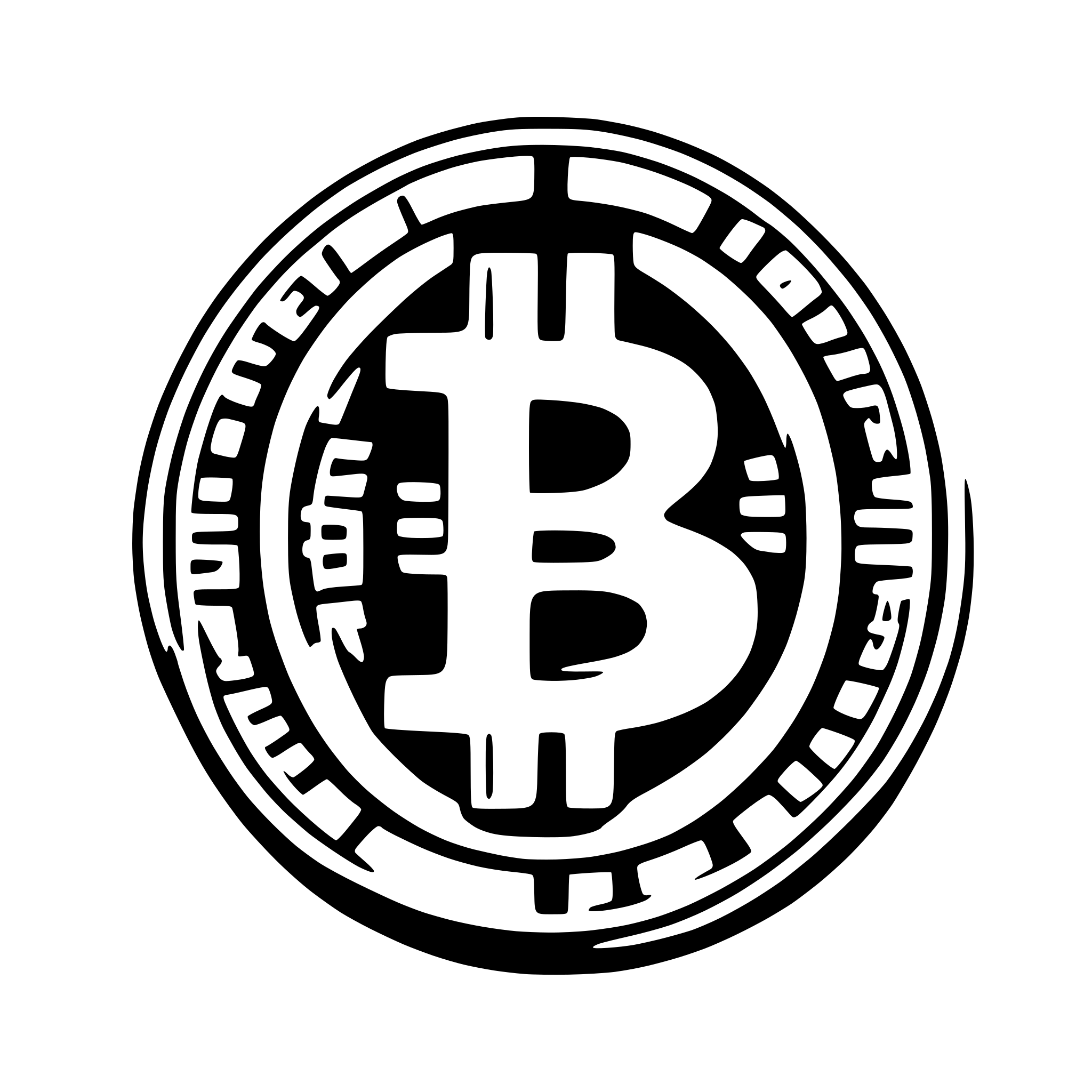 AI-generated SVG of 'bitcoin outline'