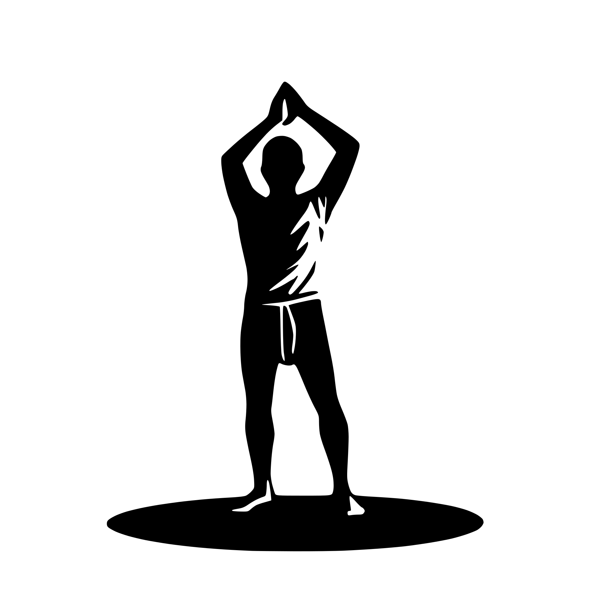 AI-generated SVG of 'yoga man'