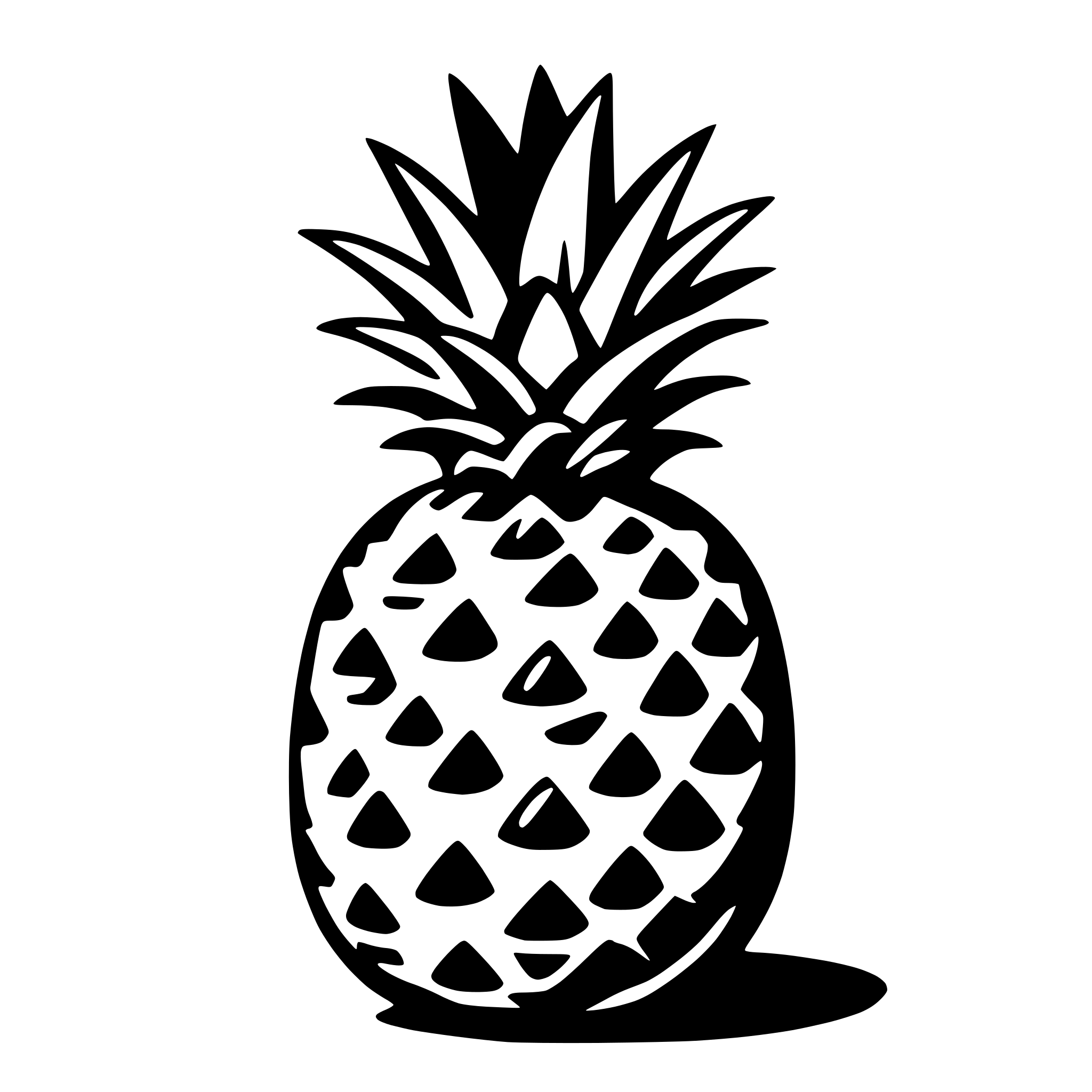 AI-generated SVG of 'pineapple'
