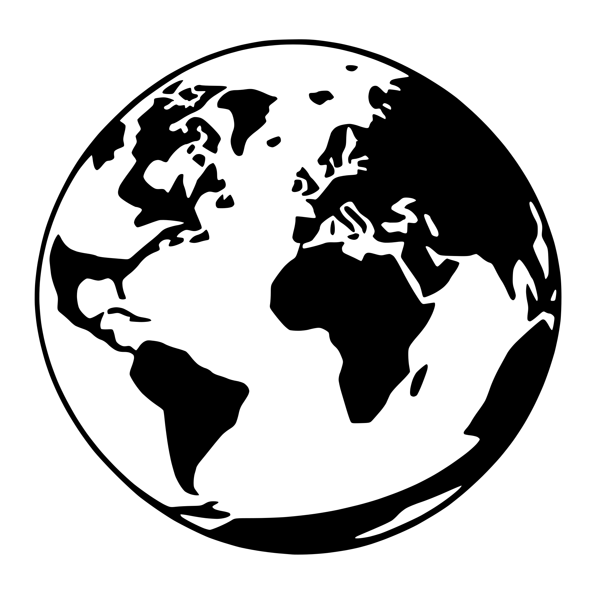 AI-generated SVG of a Generate a 2D earth with continents