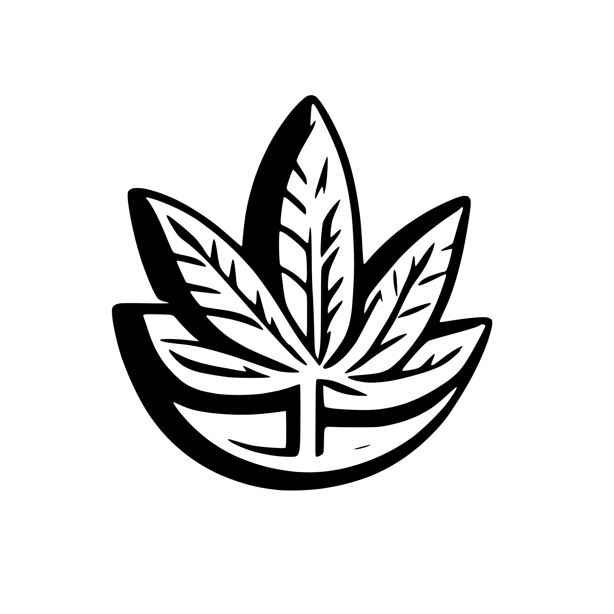 AI-generated SVG of 'Cannabis Anchor'