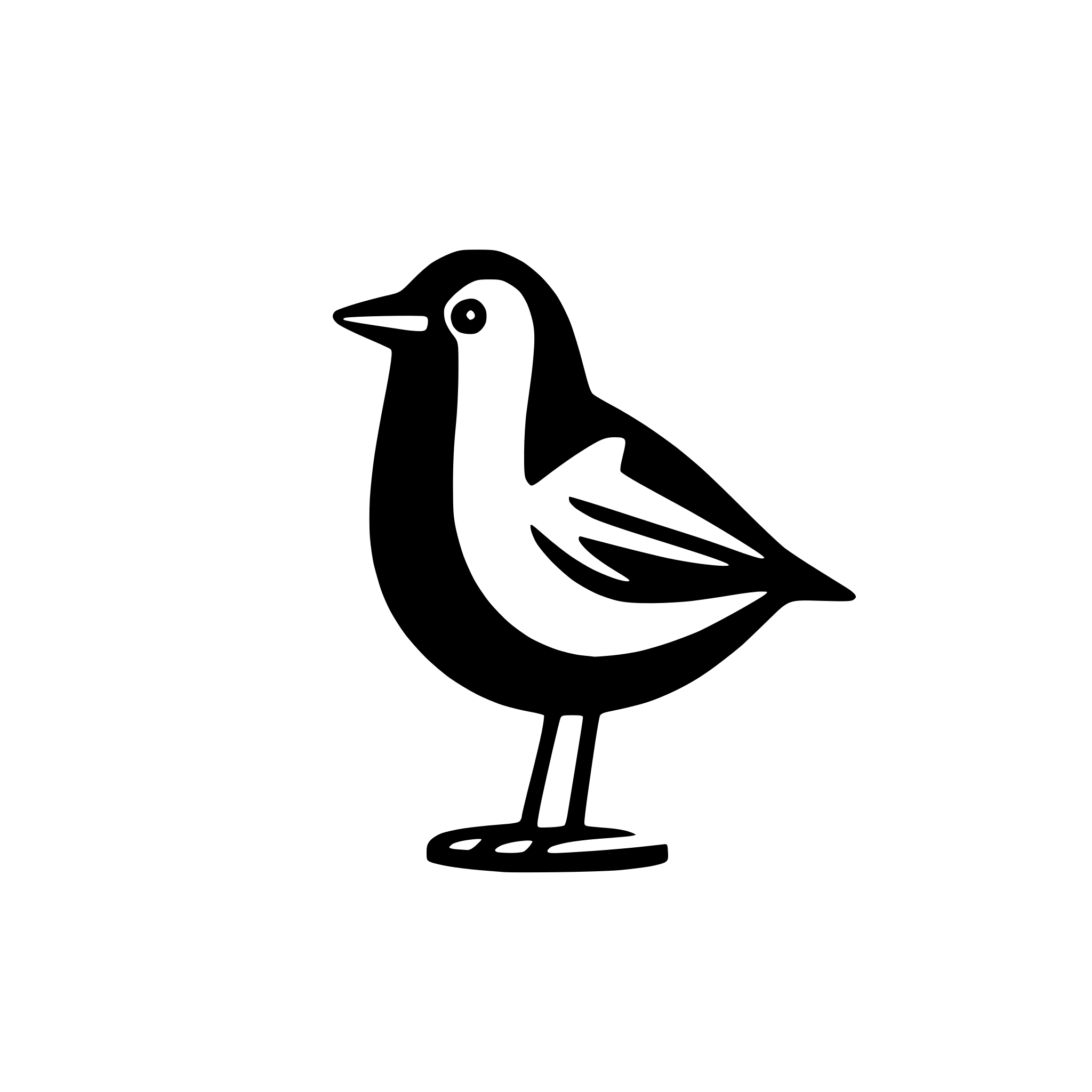 AI-generated SVG of a Bird in Finnish style inspired by series of Iittala birds by Toikka.