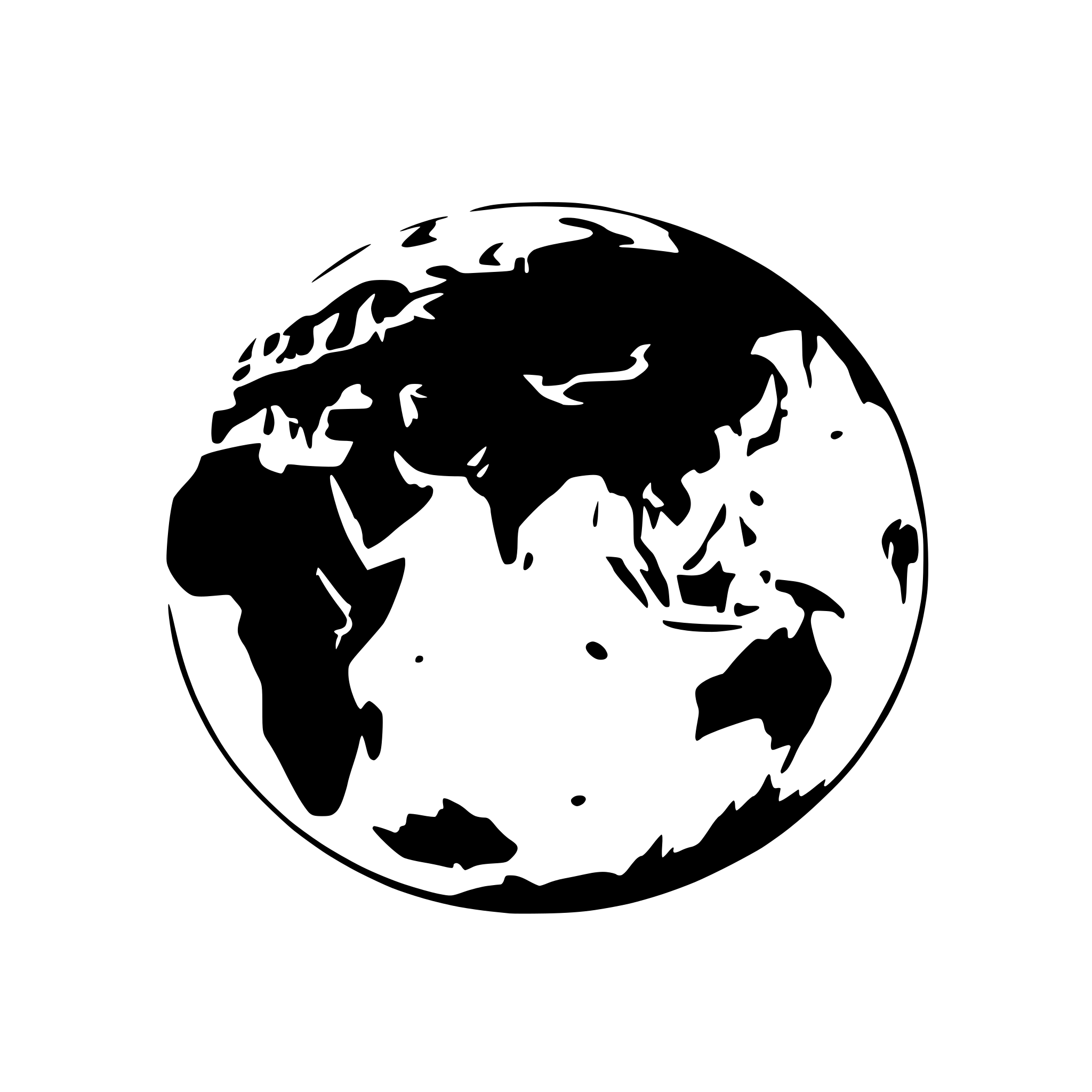 AI-generated SVG of a Generate a 2D earth with continents