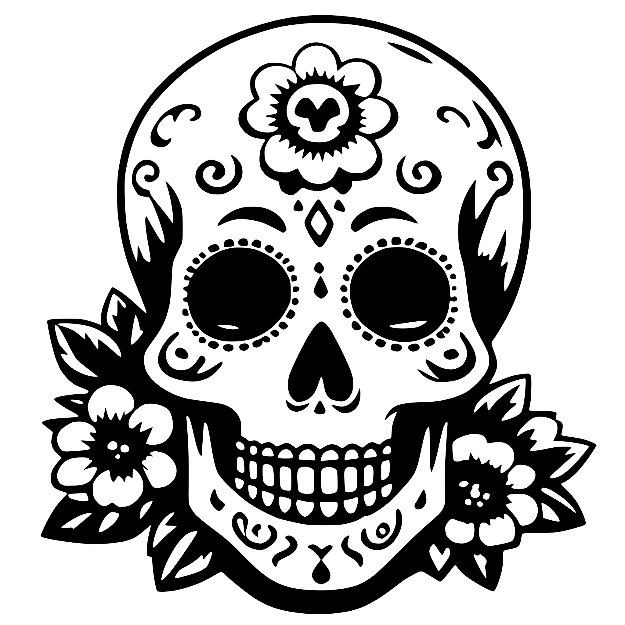 AI-generated SVG of 'dias los muertos'