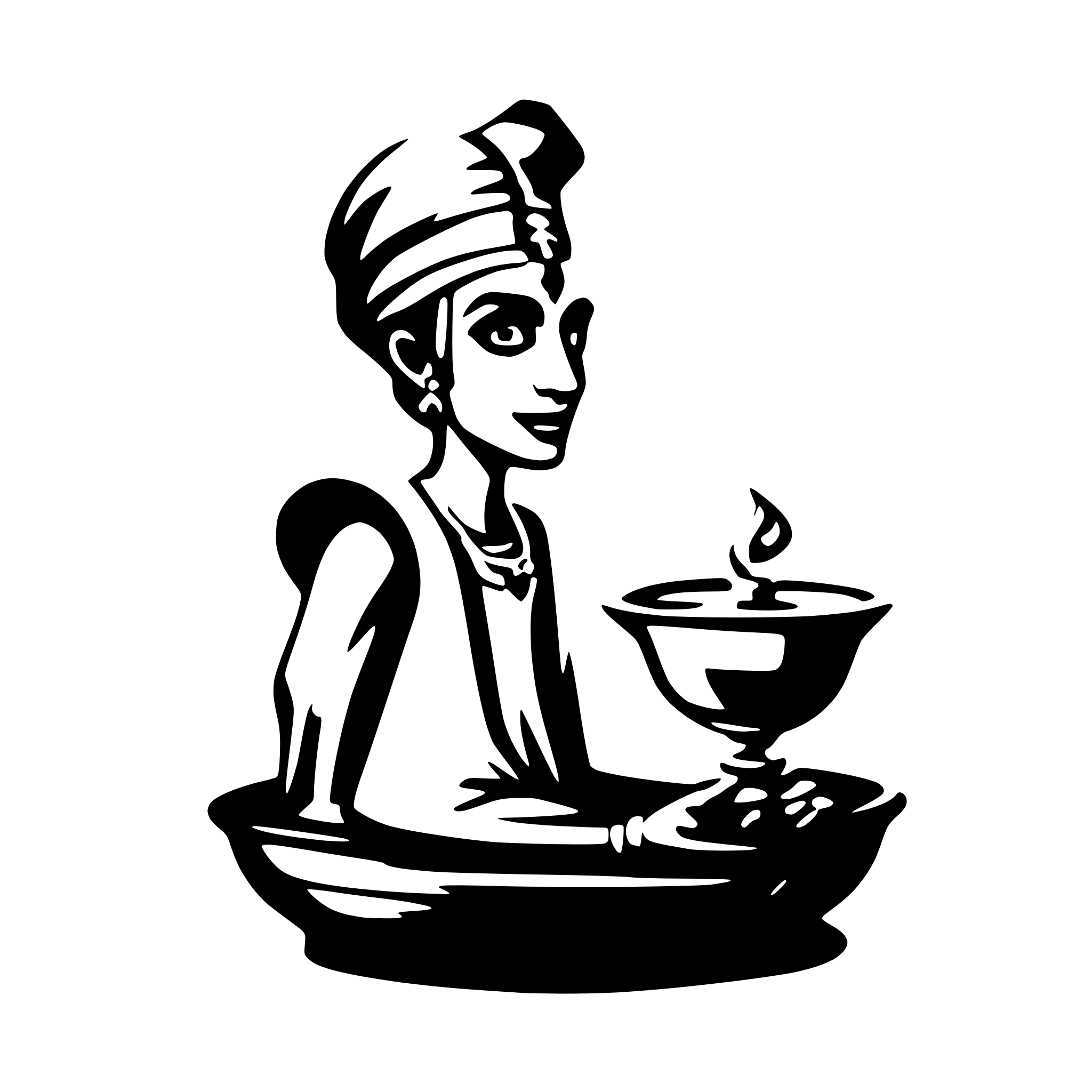 AI-generated SVG of 'genie'