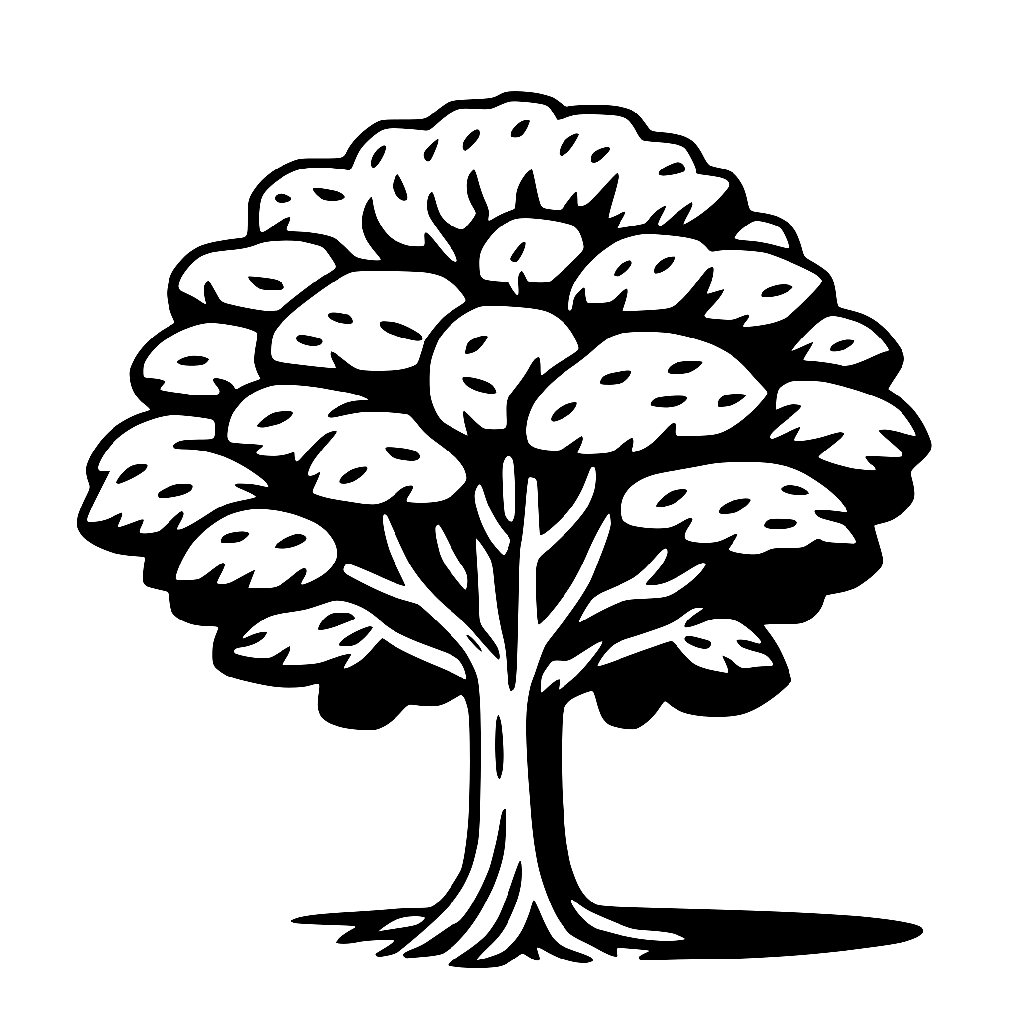 AI-generated SVG of a banyan tree