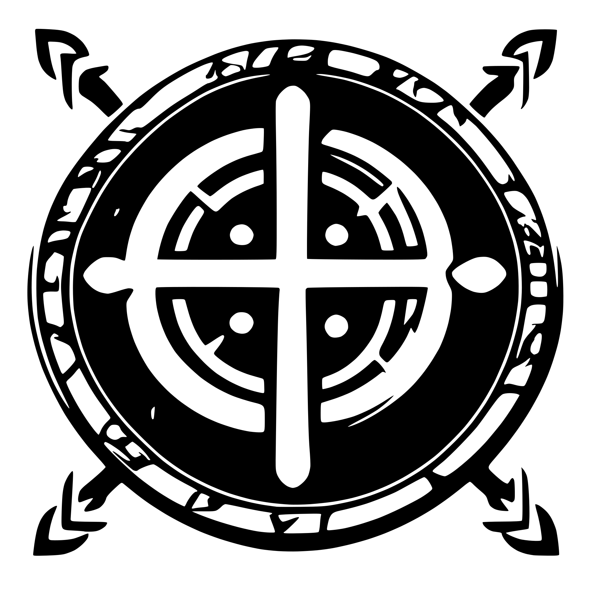 AI-generated SVG of 'matrix effect with celtic rune'