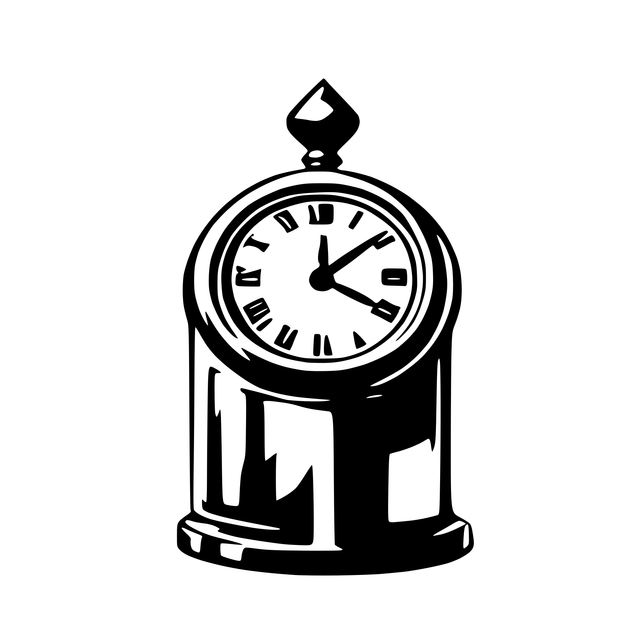 AI-generated SVG of 'clock with a cancel'