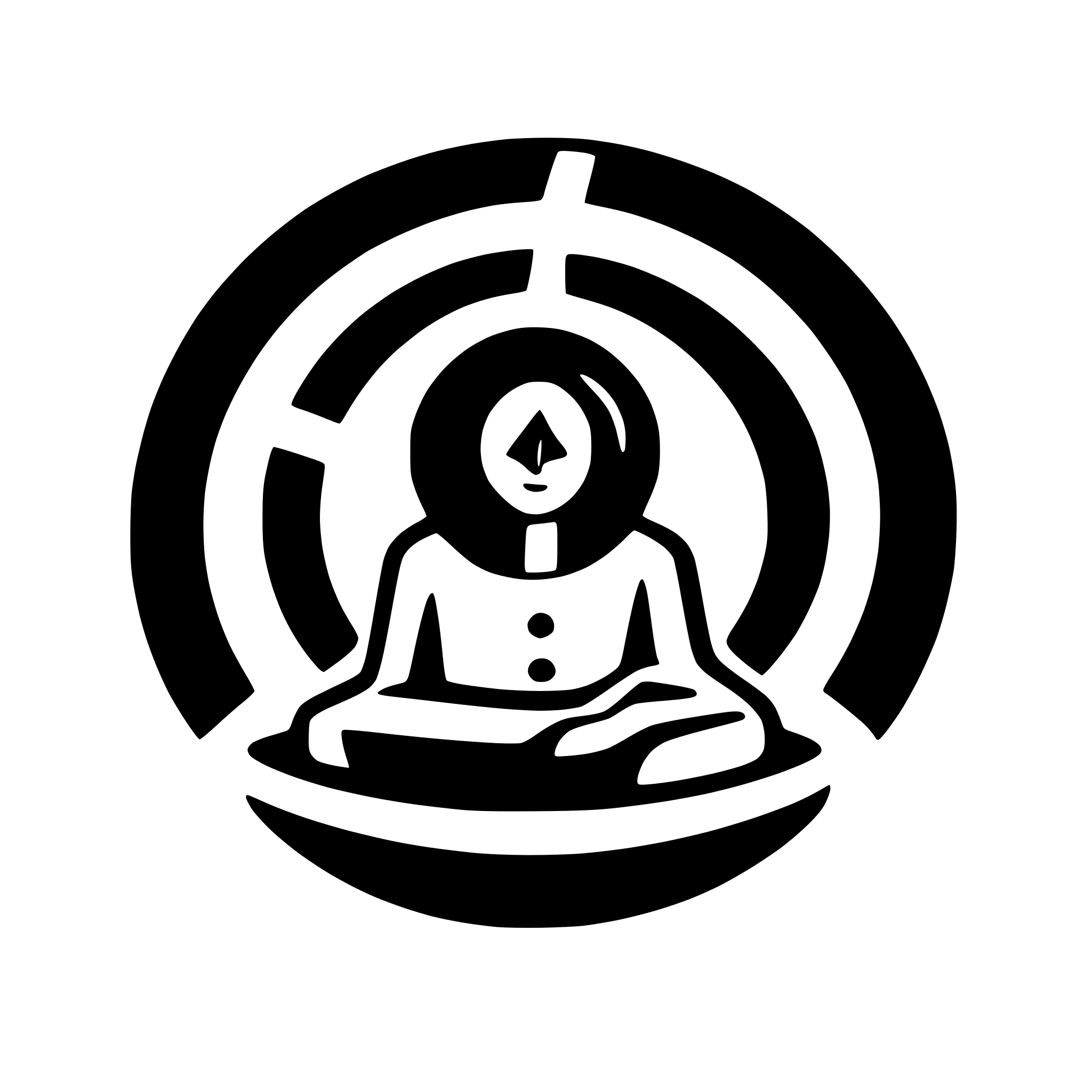AI-generated SVG of a icon that can be used for meditation website