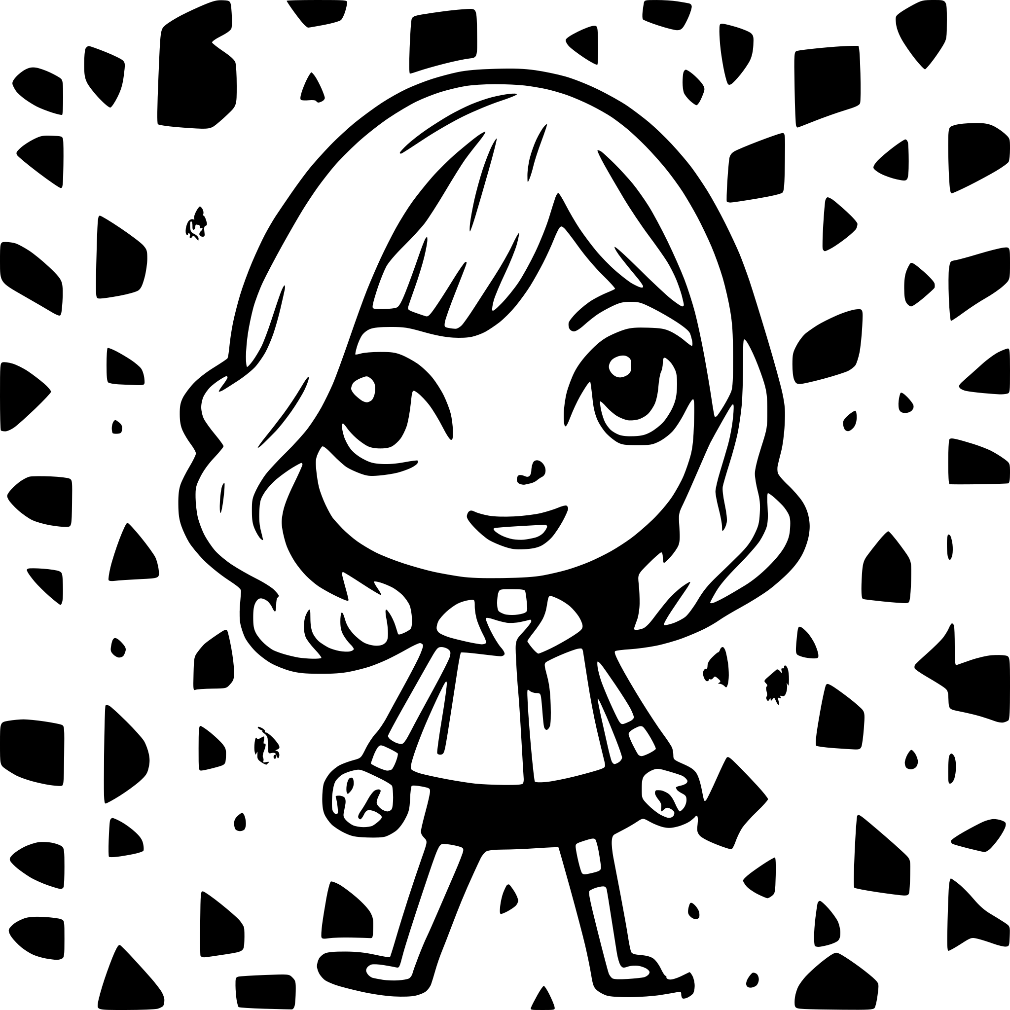 AI-generated SVG of a Random pattern of doodles related to school AI-generated SVG of a Random pattern of doodles related to school