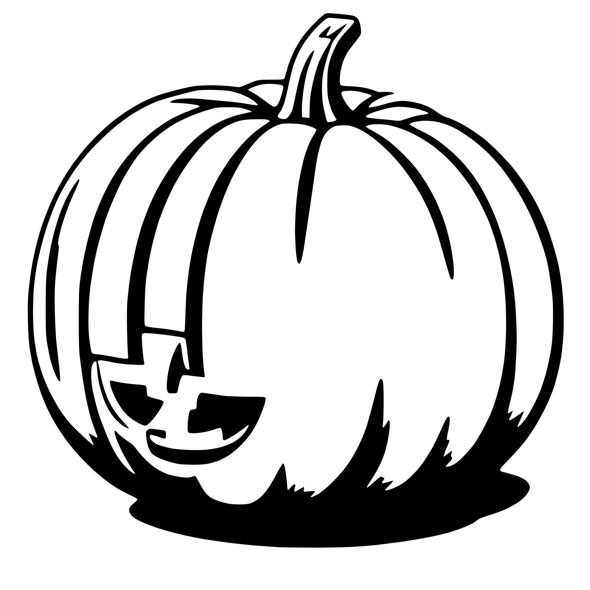AI-generated SVG of a pumpkin