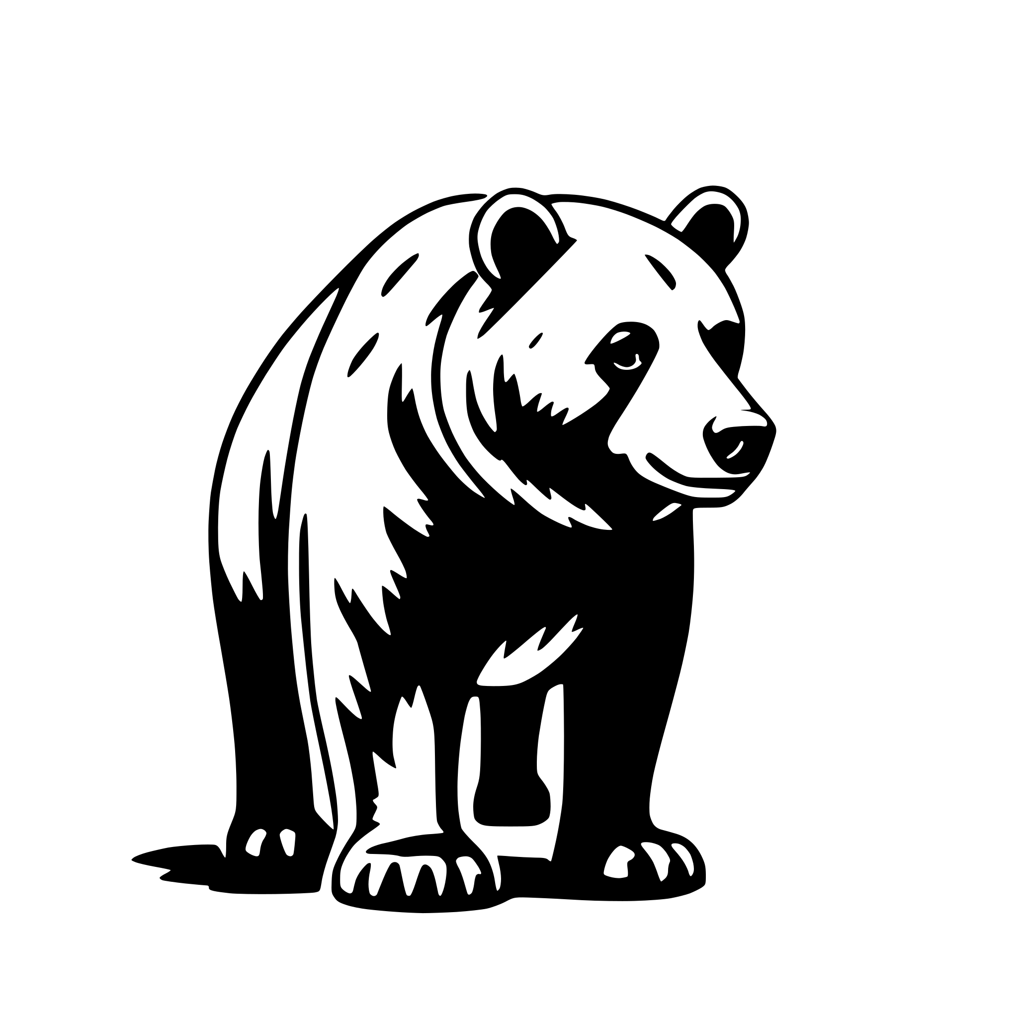 AI-generated SVG of 'bear'